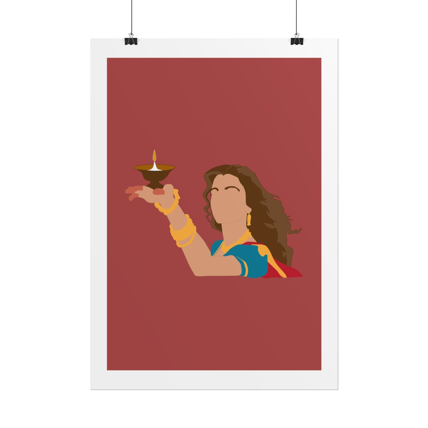 Festive - Aishwarya Rai - Devdas - Rolled Poster - Celebratory Wall Art for Diwali & Hindu Celebrations