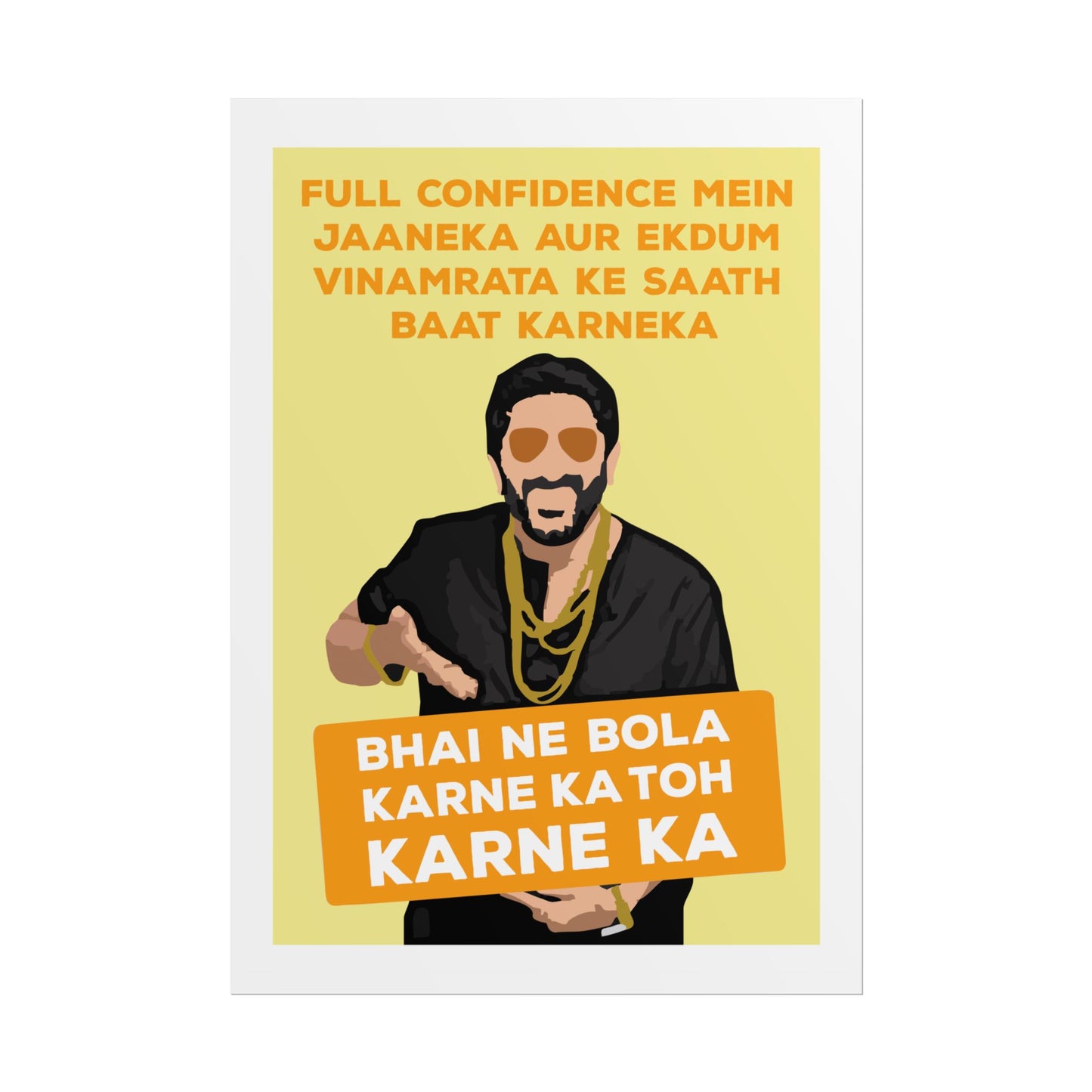Munna Bhai MBBS - Circuit - Bold Confidence Rolled Poster - Motivational Art for Home & Office