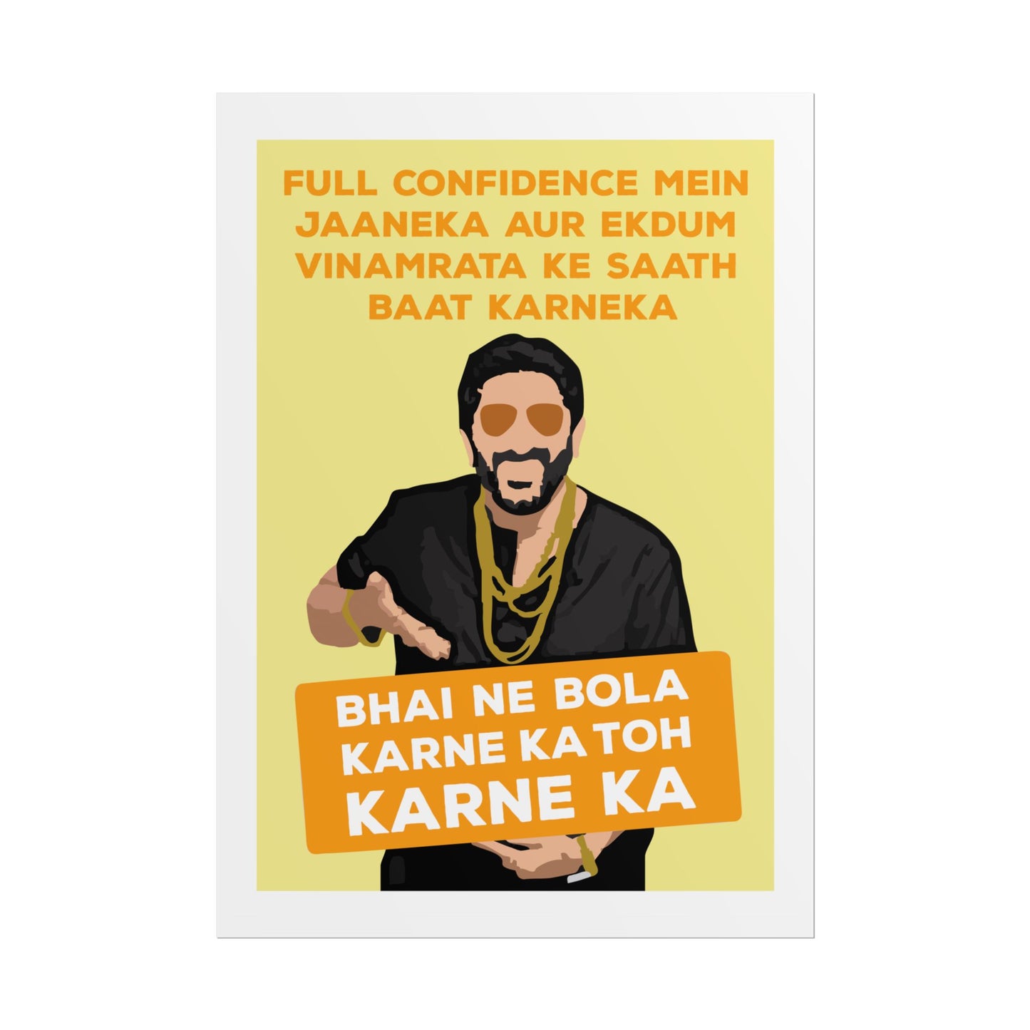 Munna Bhai MBBS - Circuit - Bold Confidence Rolled Poster - Motivational Art for Home & Office