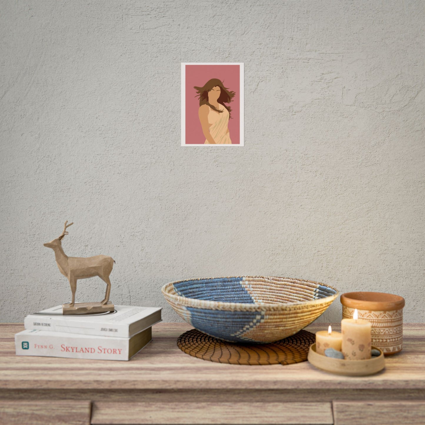 Desi Girl - Priyanka Chopra - Elegant Silhouette Wall Art Poster - Modern Decor for Home & Office