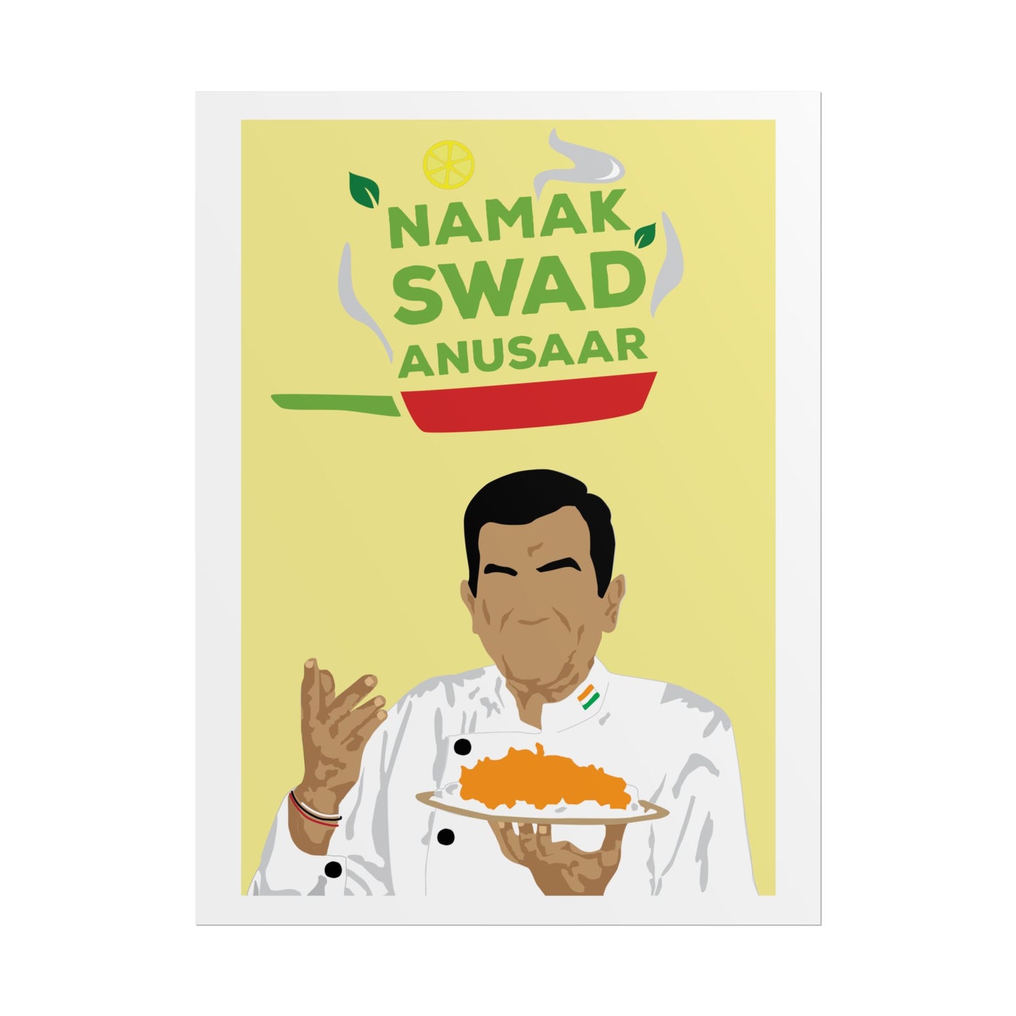 Culinary - Sanjeev Kapoor - Rolled Posters - 'Namak Swad Anusaar' Chef Art