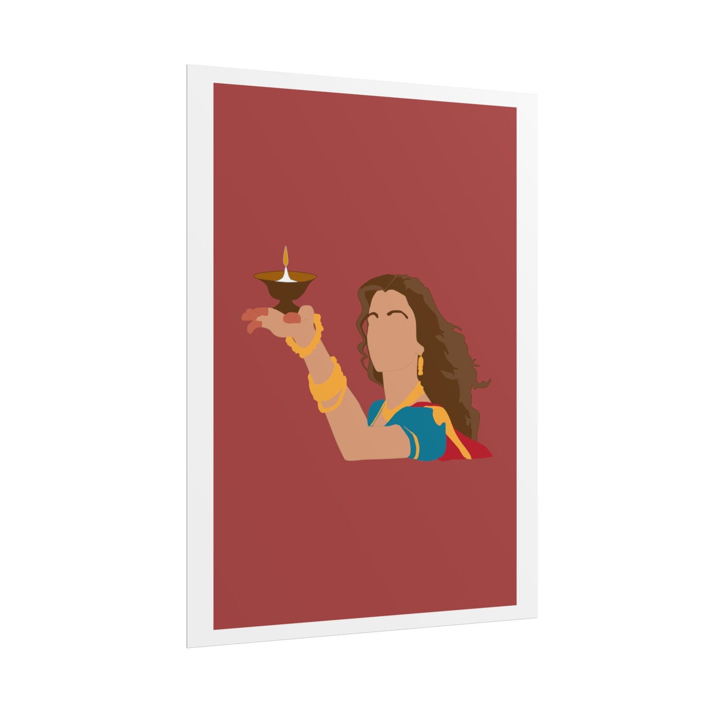 Festive - Aishwarya Rai - Devdas - Rolled Poster - Celebratory Wall Art for Diwali & Hindu Celebrations