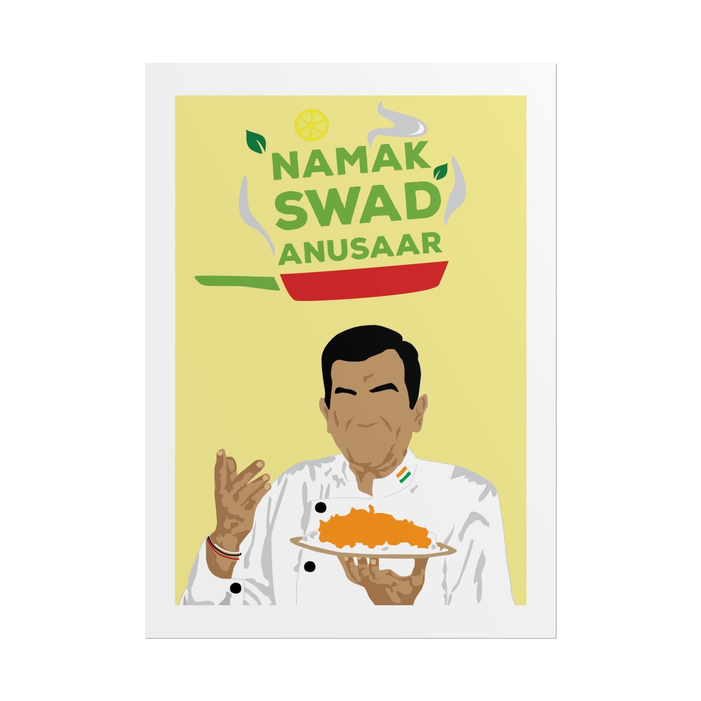 Culinary - Sanjeev Kapoor - Rolled Posters - 'Namak Swad Anusaar' Chef Art