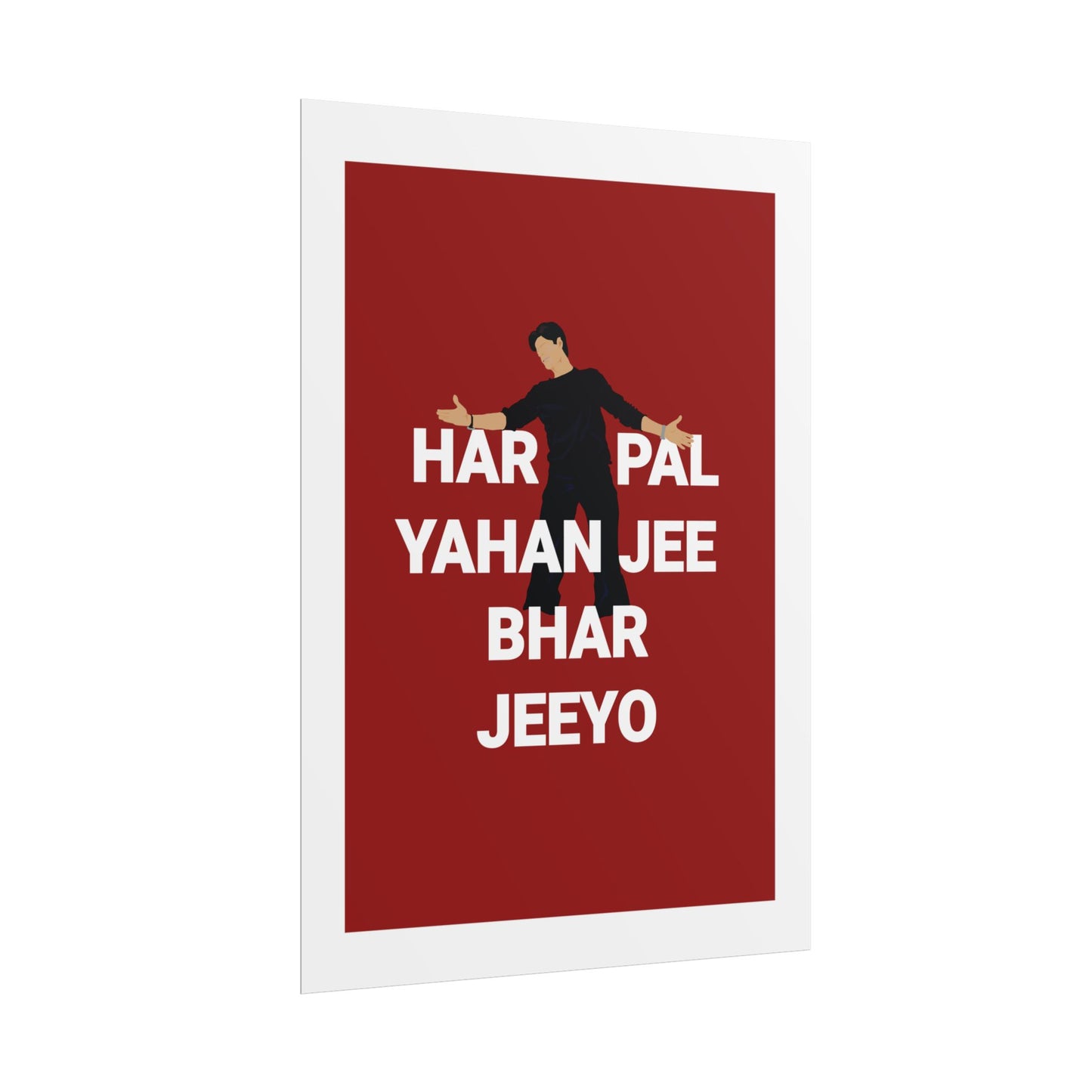 - Shah Rukh Khan - Kal Ho Naa Ho - 'Har Pal Yahan Jee Bhar Jeeyo' Wall Art