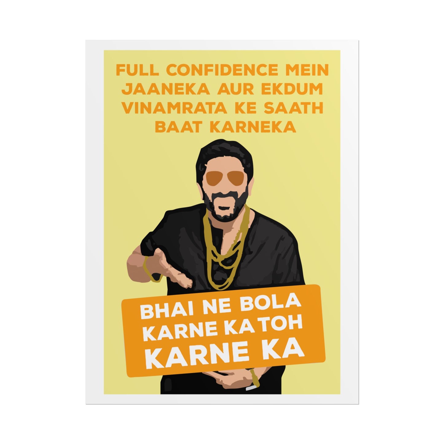 Munna Bhai MBBS - Circuit - Bold Confidence Rolled Poster - Motivational Art for Home & Office