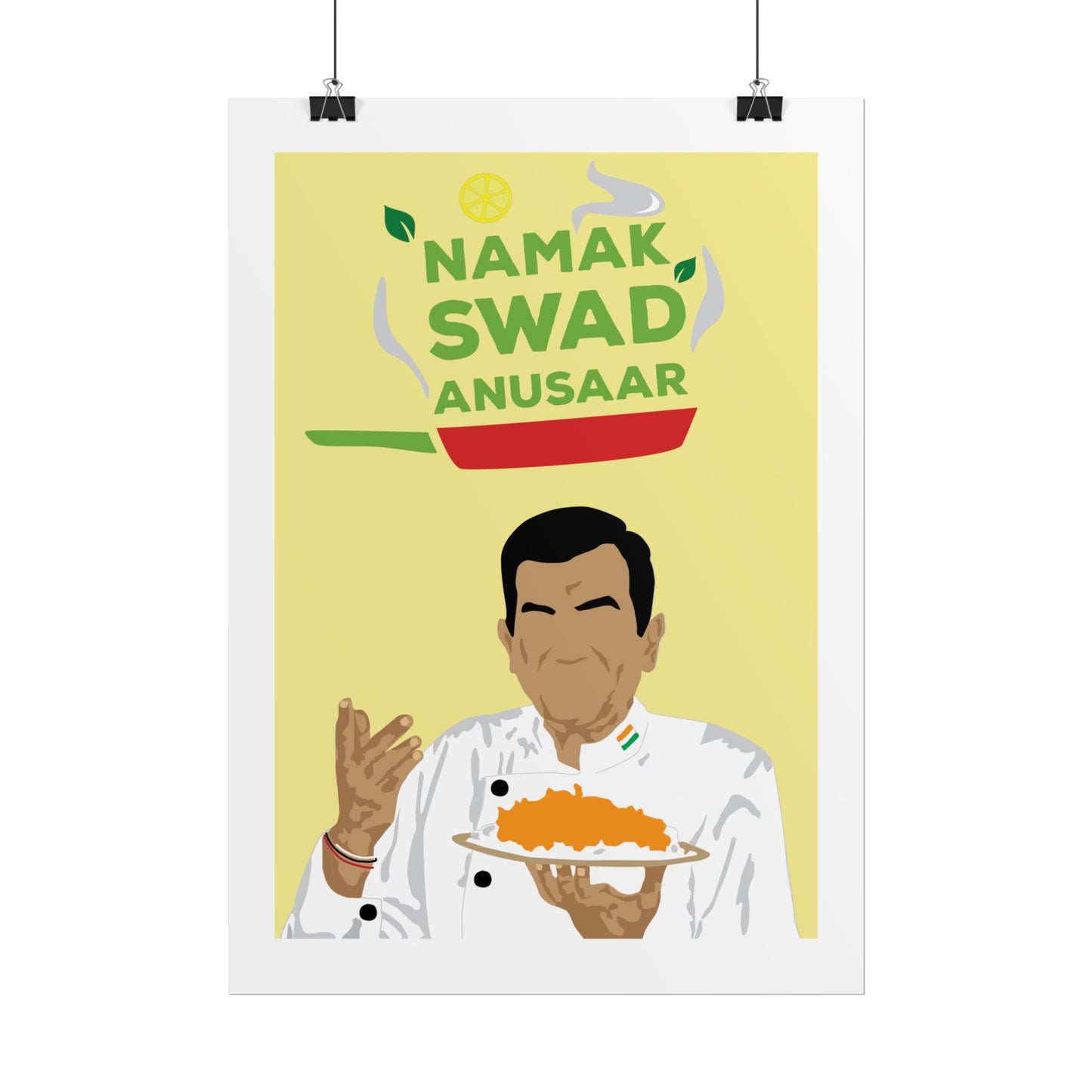 Culinary - Sanjeev Kapoor - Rolled Posters - 'Namak Swad Anusaar' Chef Art