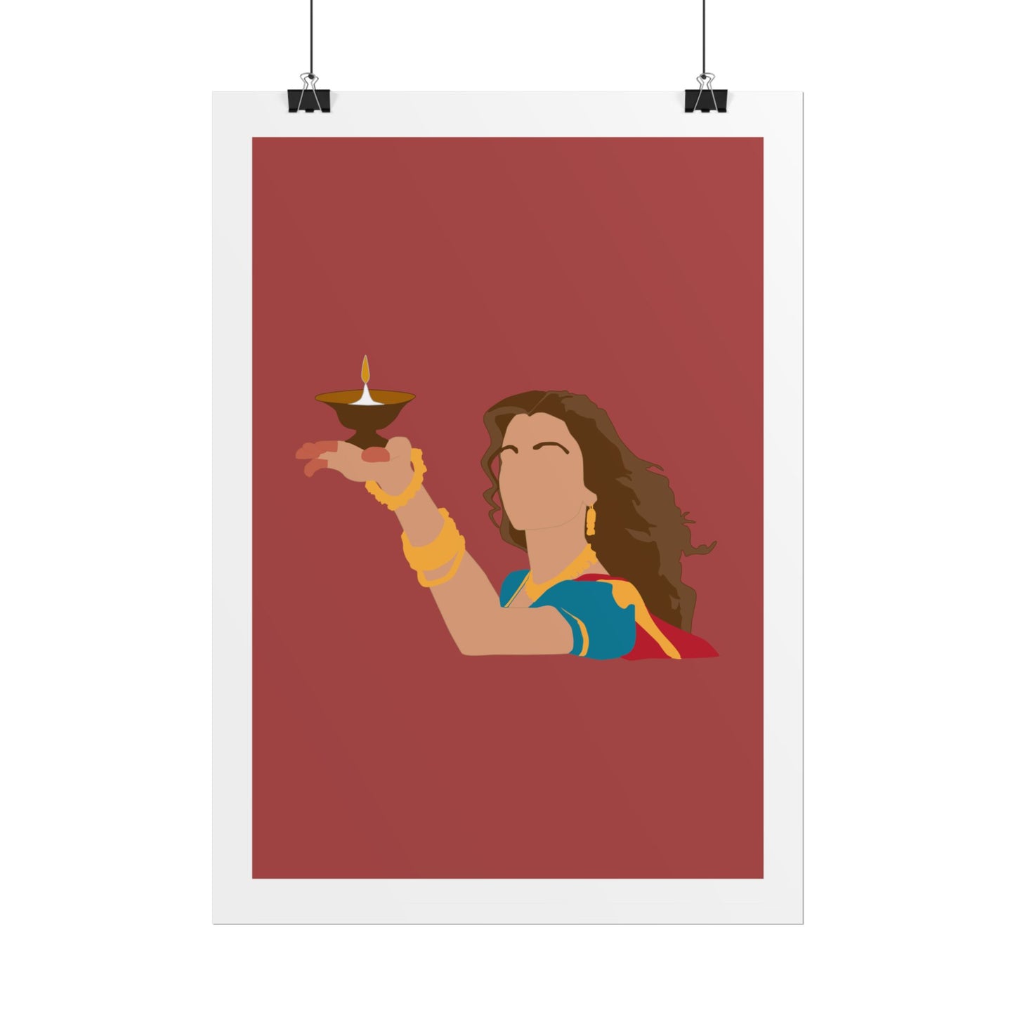 Festive - Aishwarya Rai - Devdas - Rolled Poster - Celebratory Wall Art for Diwali & Hindu Celebrations