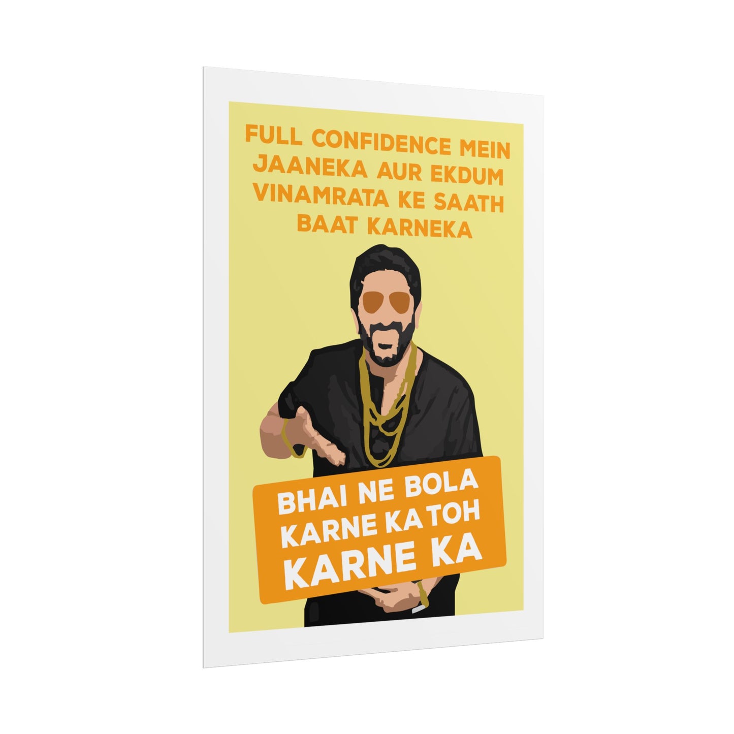 Munna Bhai MBBS - Circuit - Bold Confidence Rolled Poster - Motivational Art for Home & Office