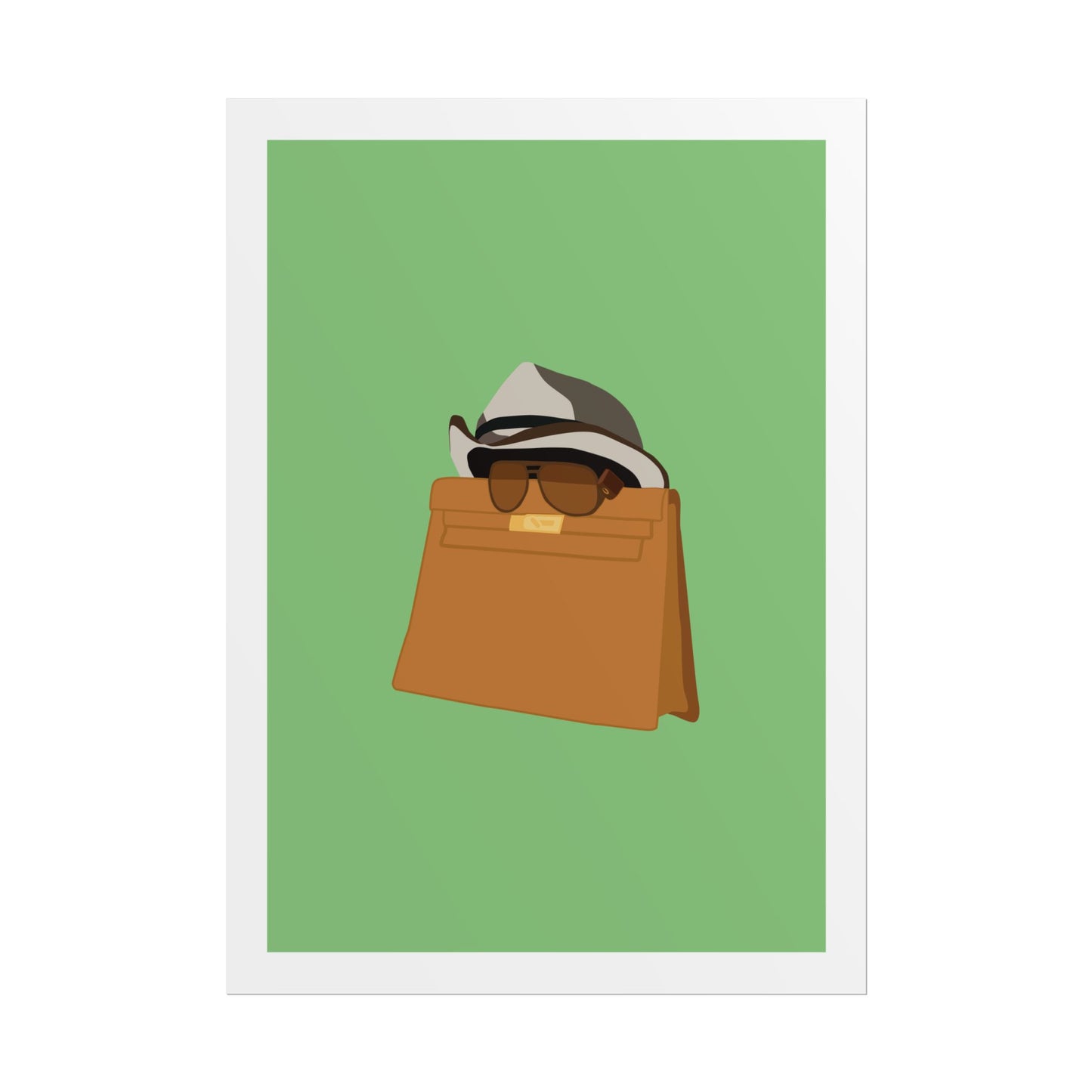 Zindagi Na Milegi Dobara - Bagwati - Stylish Wall Art Poster - Trendy Sunglasses & Hat Design