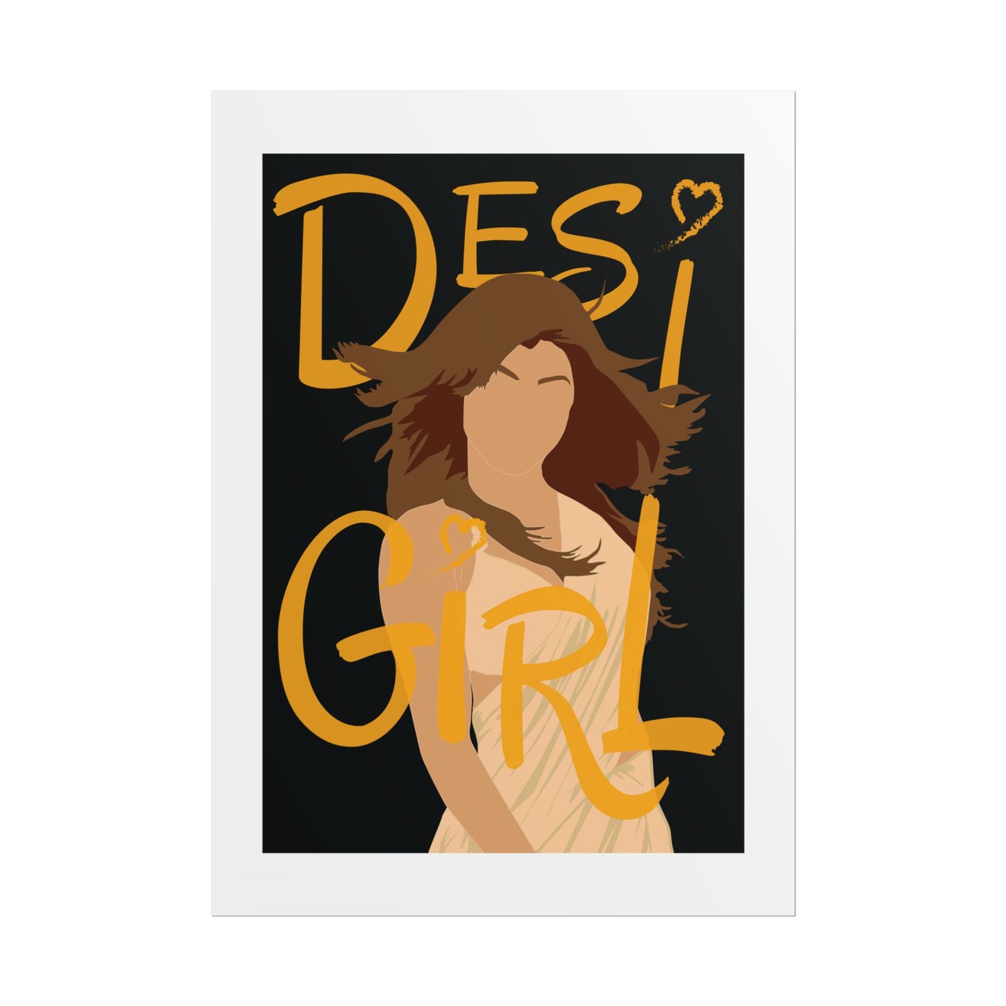 Desi Girl - Priyanka Chopra - Rolled Poster | Vibrant Wall Art for Culture Lovers