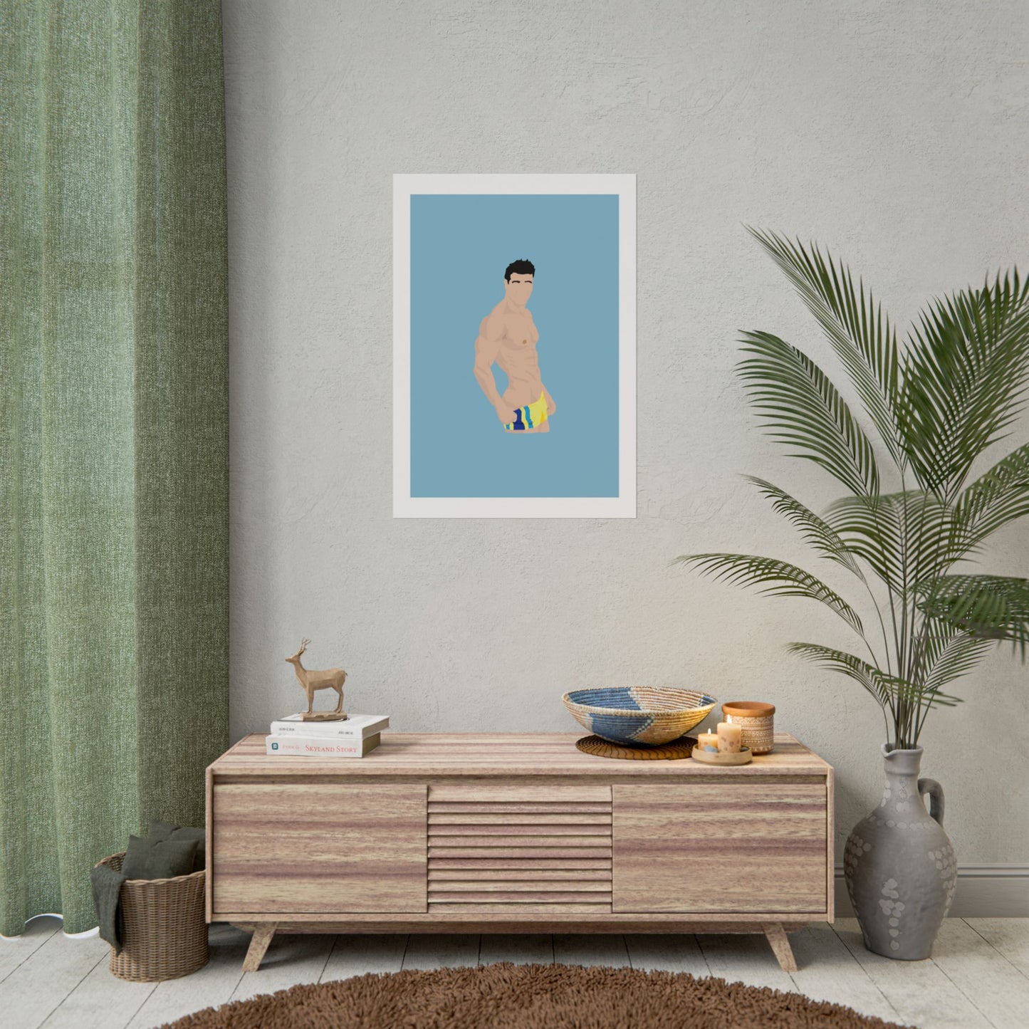 Fitness Art Rolled Poster - Dostana - John Abraham - Motivational Wall Decor for Gym Lovers