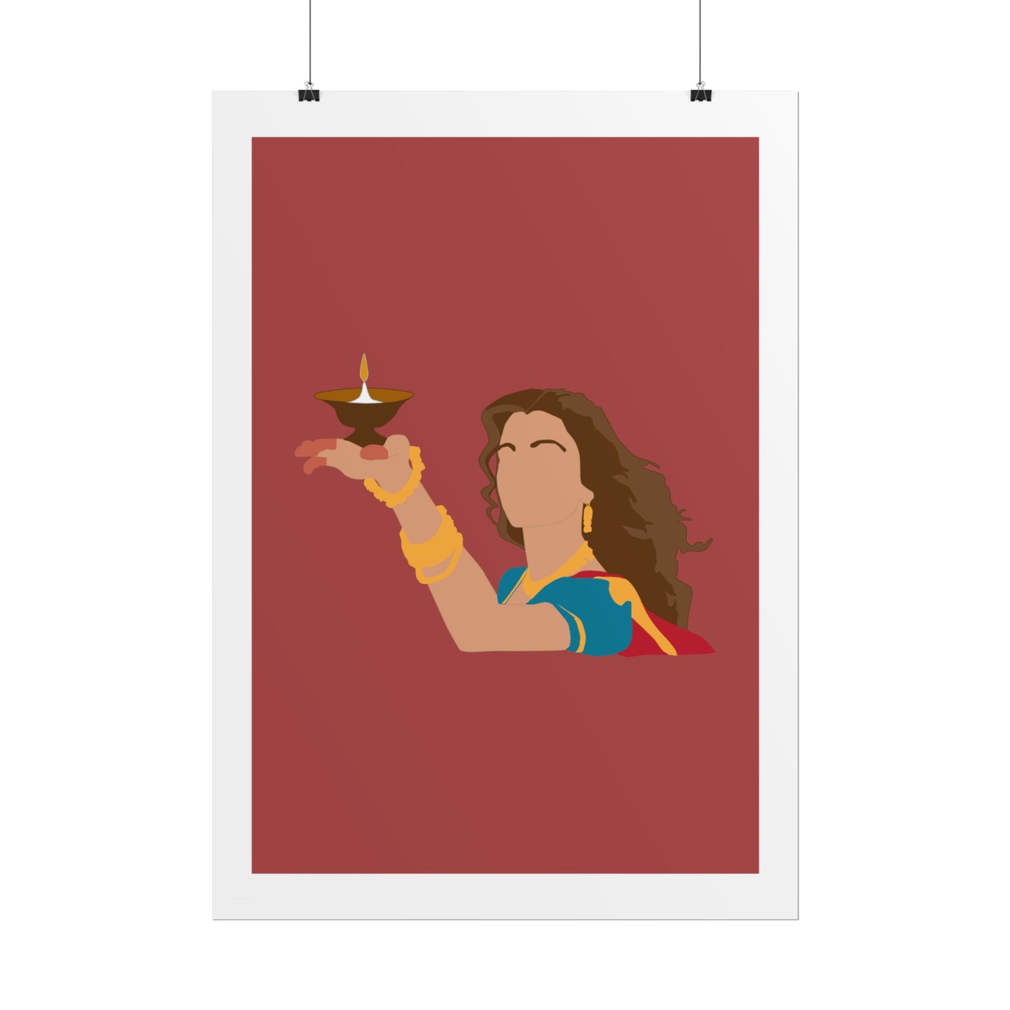 Festive - Aishwarya Rai - Devdas - Rolled Poster - Celebratory Wall Art for Diwali & Hindu Celebrations