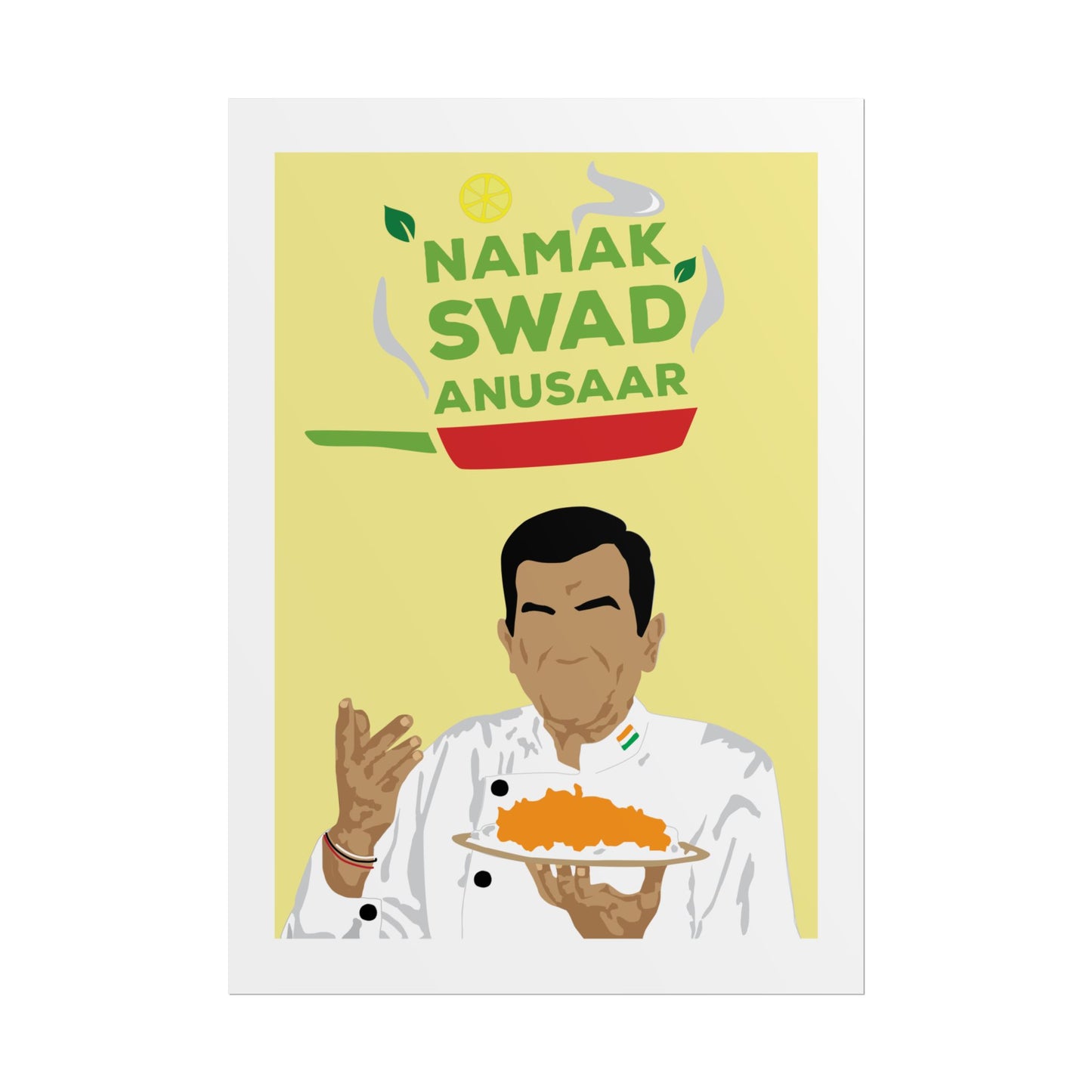 Culinary - Sanjeev Kapoor - Rolled Posters - 'Namak Swad Anusaar' Chef Art