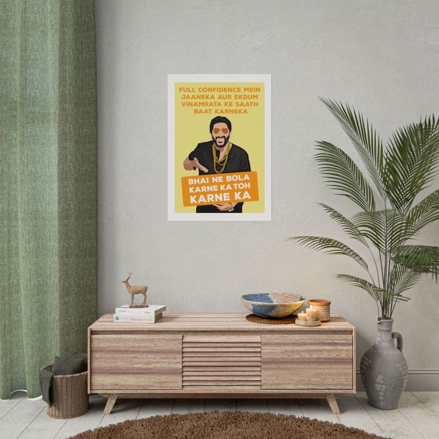 Munna Bhai MBBS - Circuit - Bold Confidence Rolled Poster - Motivational Art for Home & Office