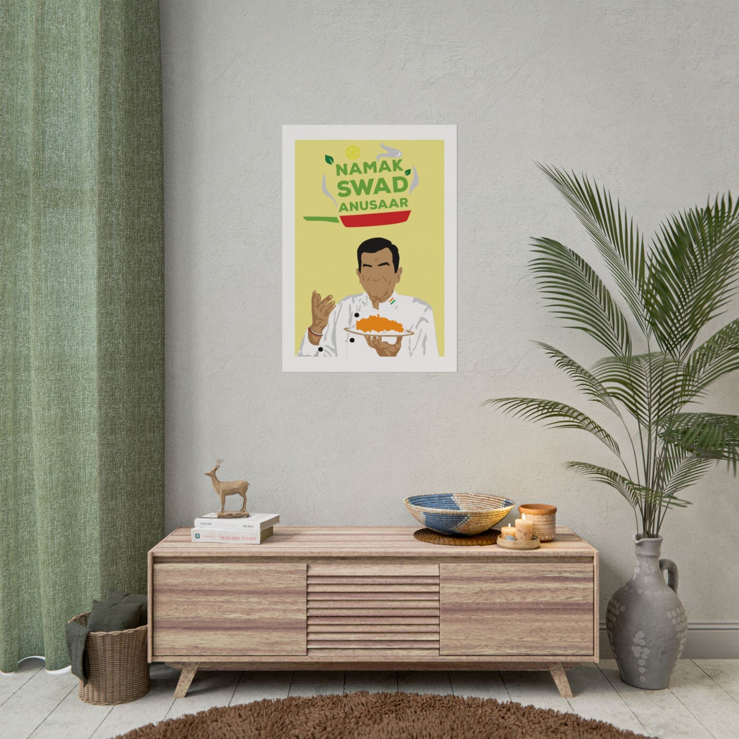 Culinary - Sanjeev Kapoor - Rolled Posters - 'Namak Swad Anusaar' Chef Art
