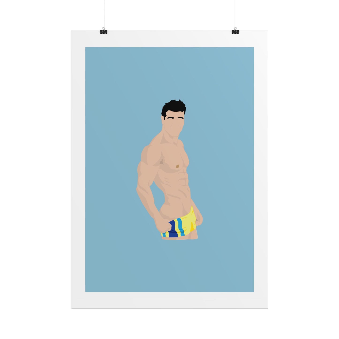 Fitness Art Rolled Poster - Dostana - John Abraham - Motivational Wall Decor for Gym Lovers