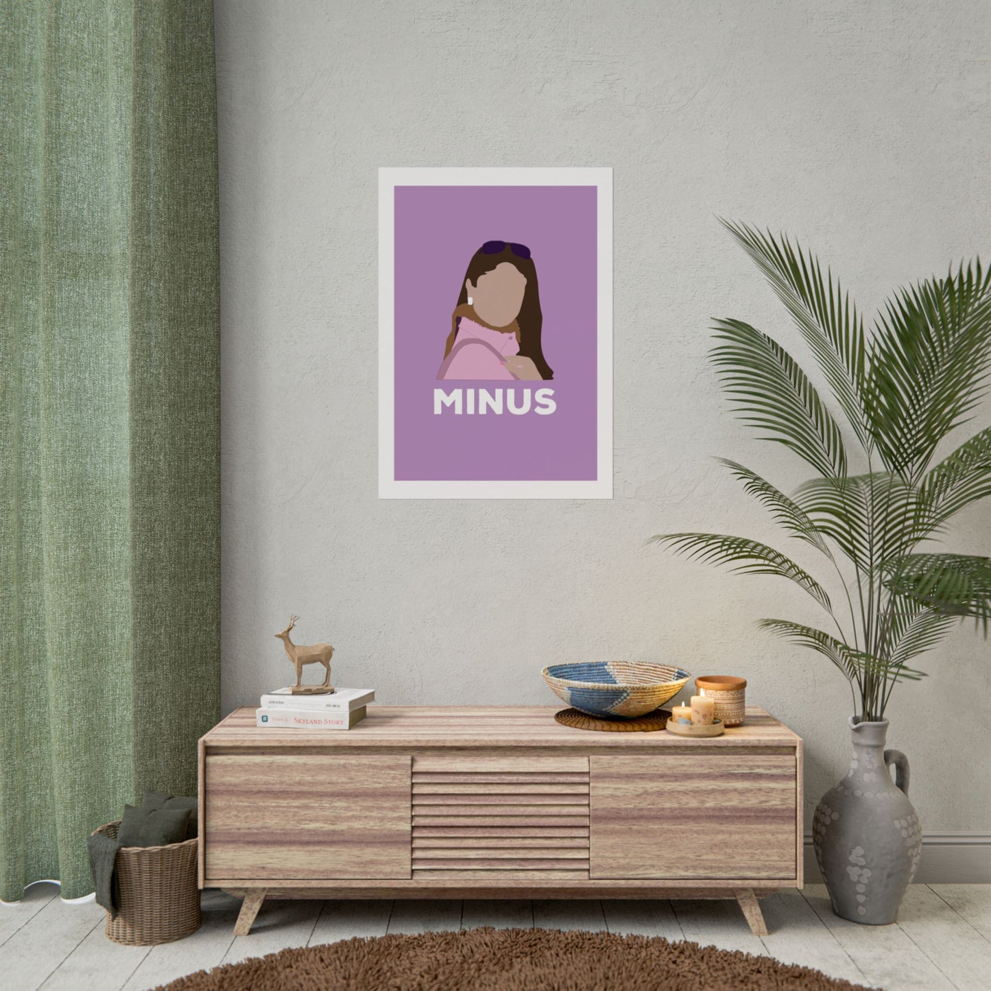 Kabhi Khushi Kabhi Gham - Kareena Kapoor - Chic Minimalist Rolled Poster - "MINUS" Design for Home Decor
