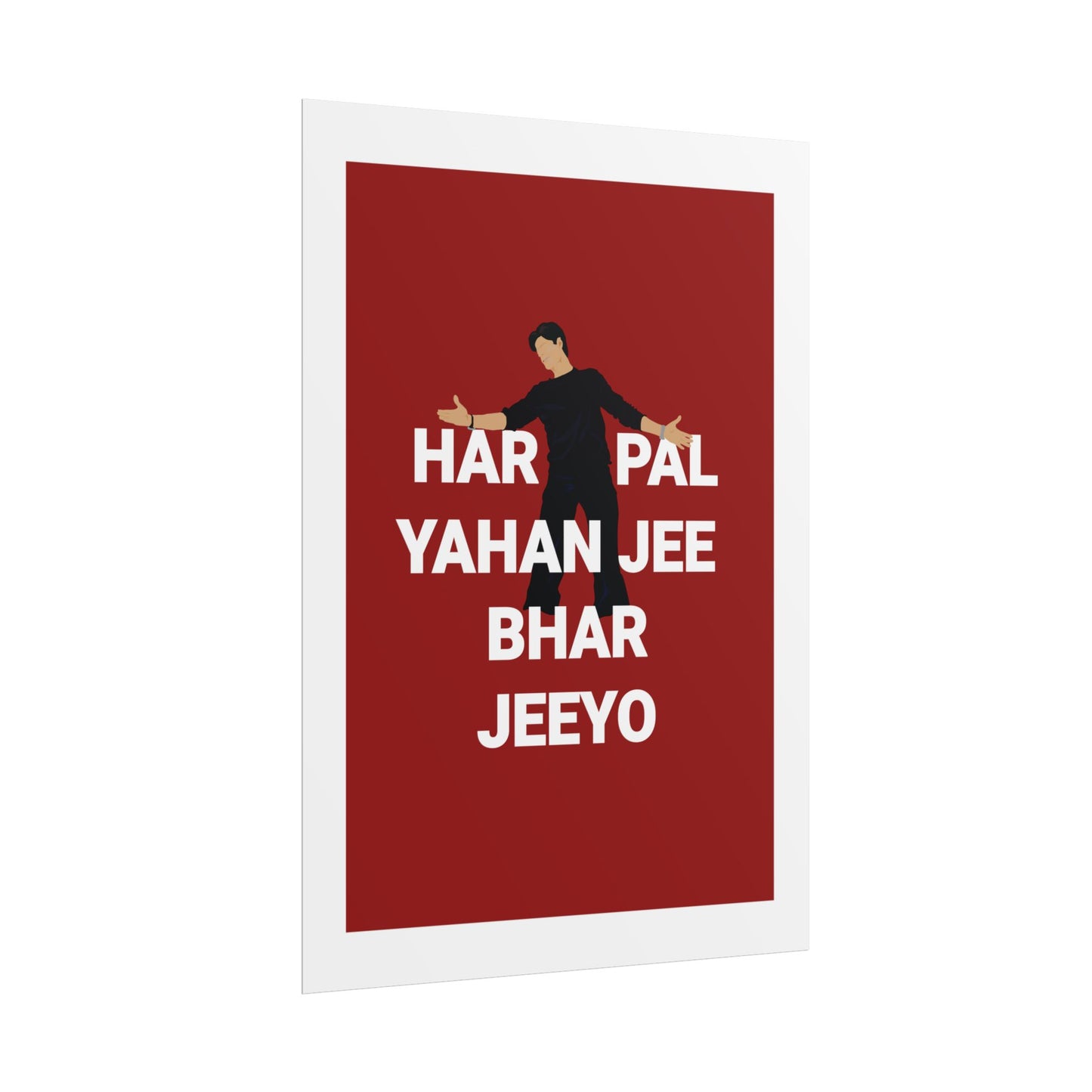 - Shah Rukh Khan - Kal Ho Naa Ho - 'Har Pal Yahan Jee Bhar Jeeyo' Wall Art