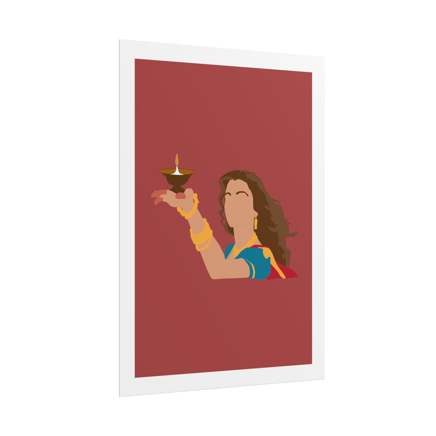 Festive - Aishwarya Rai - Devdas - Rolled Poster - Celebratory Wall Art for Diwali & Hindu Celebrations