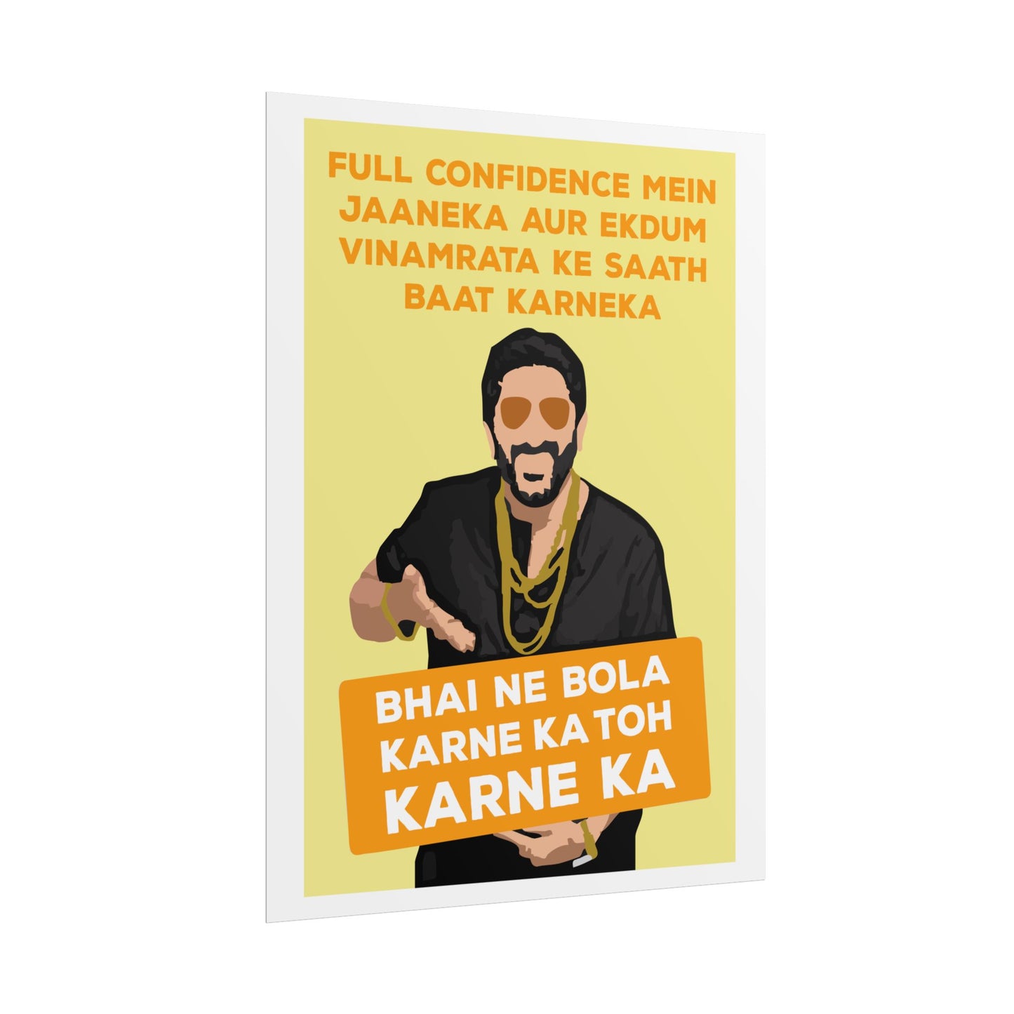 Munna Bhai MBBS - Circuit - Bold Confidence Rolled Poster - Motivational Art for Home & Office