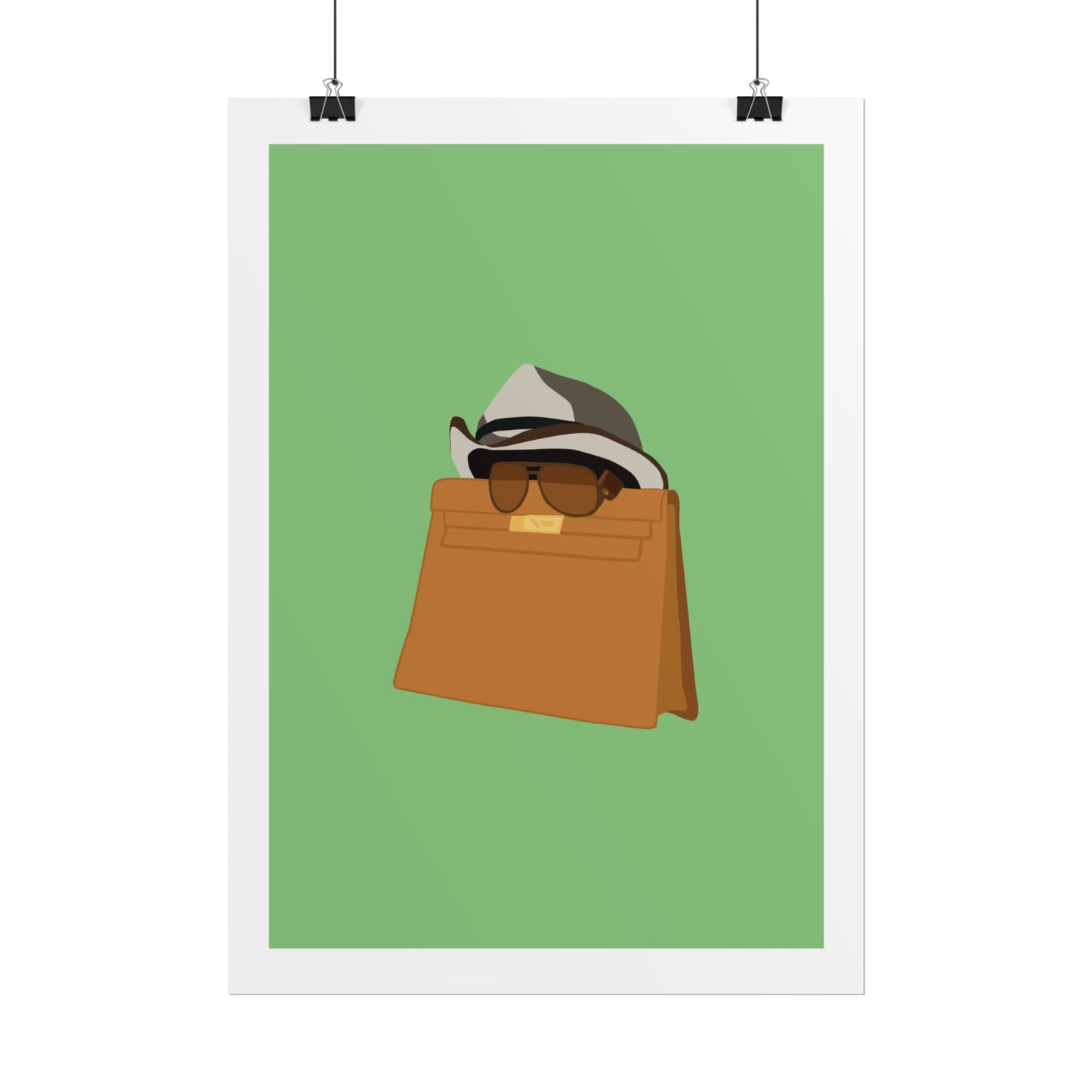 Zindagi Na Milegi Dobara - Bagwati - Stylish Wall Art Poster - Trendy Sunglasses & Hat Design