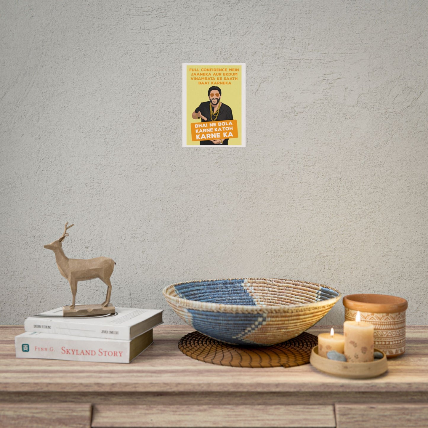 Munna Bhai MBBS - Circuit - Bold Confidence Rolled Poster - Motivational Art for Home & Office