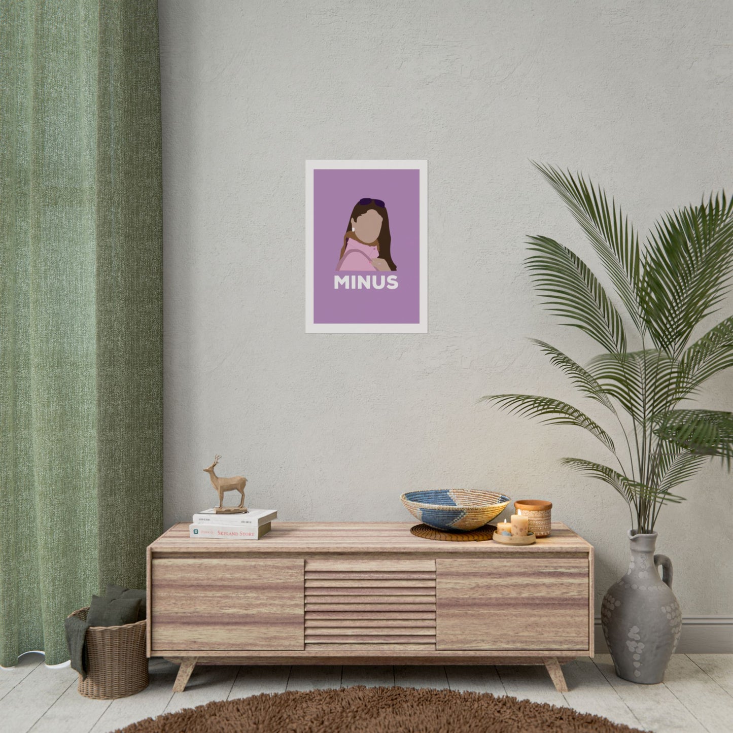Kabhi Khushi Kabhi Gham - Kareena Kapoor - Chic Minimalist Rolled Poster - "MINUS" Design for Home Decor