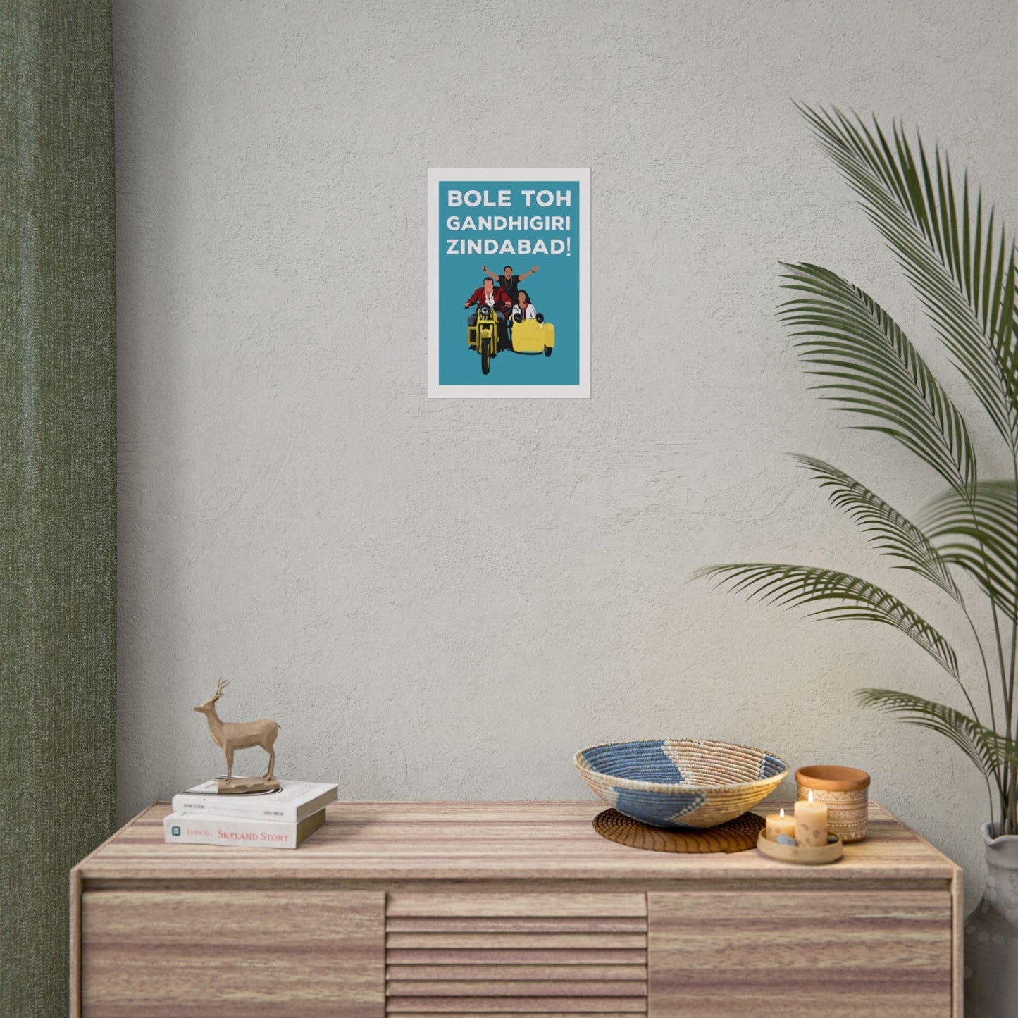 Munna Bhai MBBS - Inspirational Rolled Poster - Bole Toh Gandhigiri Zindabad!