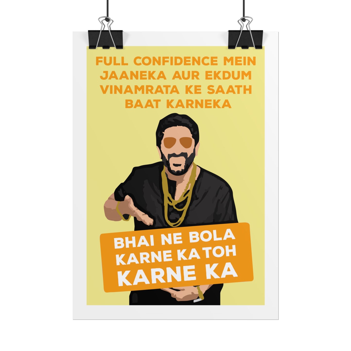 Munna Bhai MBBS - Circuit - Bold Confidence Rolled Poster - Motivational Art for Home & Office