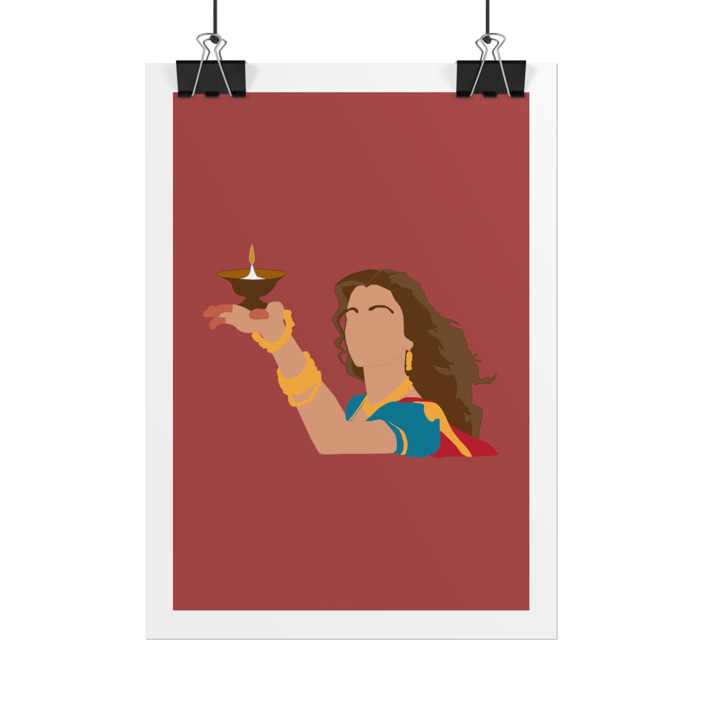 Festive - Aishwarya Rai - Devdas - Rolled Poster - Celebratory Wall Art for Diwali & Hindu Celebrations