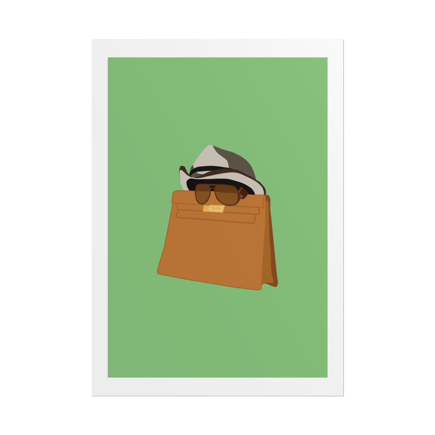 Zindagi Na Milegi Dobara - Bagwati - Stylish Wall Art Poster - Trendy Sunglasses & Hat Design