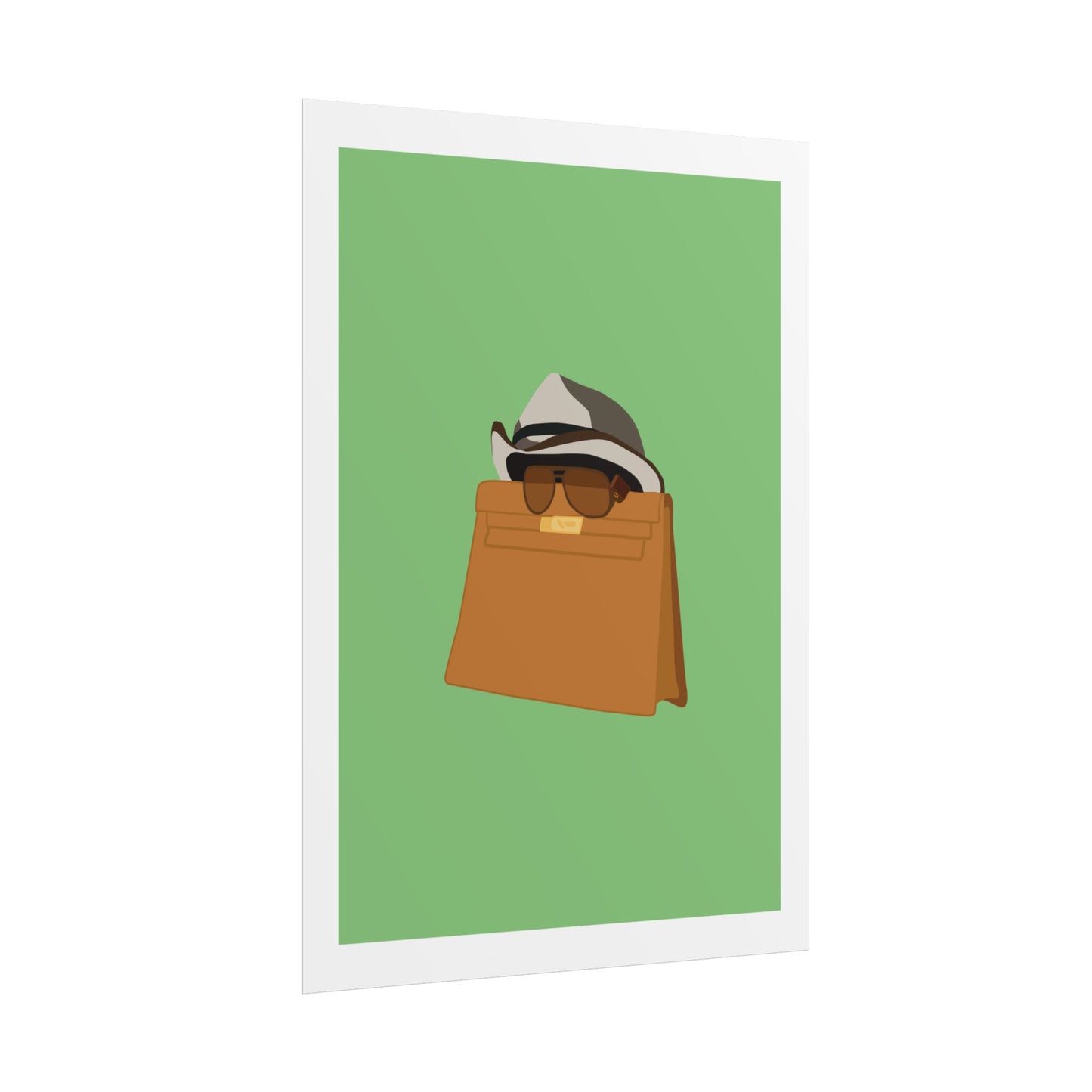 Zindagi Na Milegi Dobara - Bagwati - Stylish Wall Art Poster - Trendy Sunglasses & Hat Design