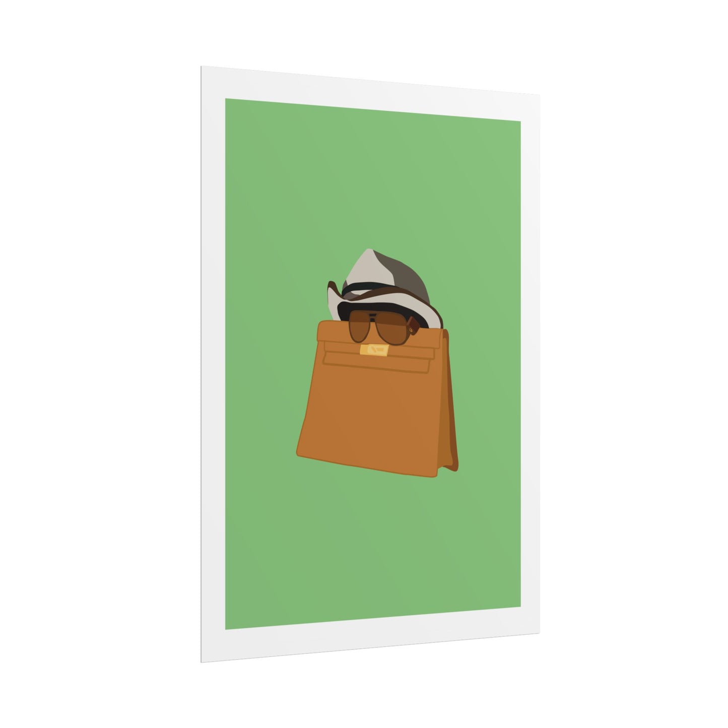 Zindagi Na Milegi Dobara - Bagwati - Stylish Wall Art Poster - Trendy Sunglasses & Hat Design