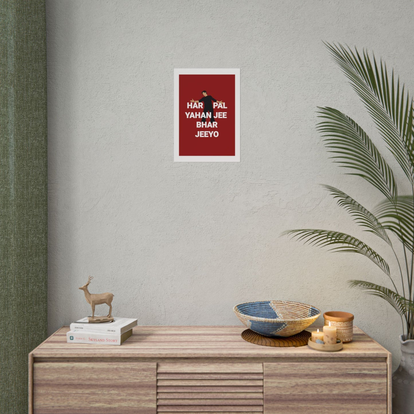 - Shah Rukh Khan - Kal Ho Naa Ho - 'Har Pal Yahan Jee Bhar Jeeyo' Wall Art