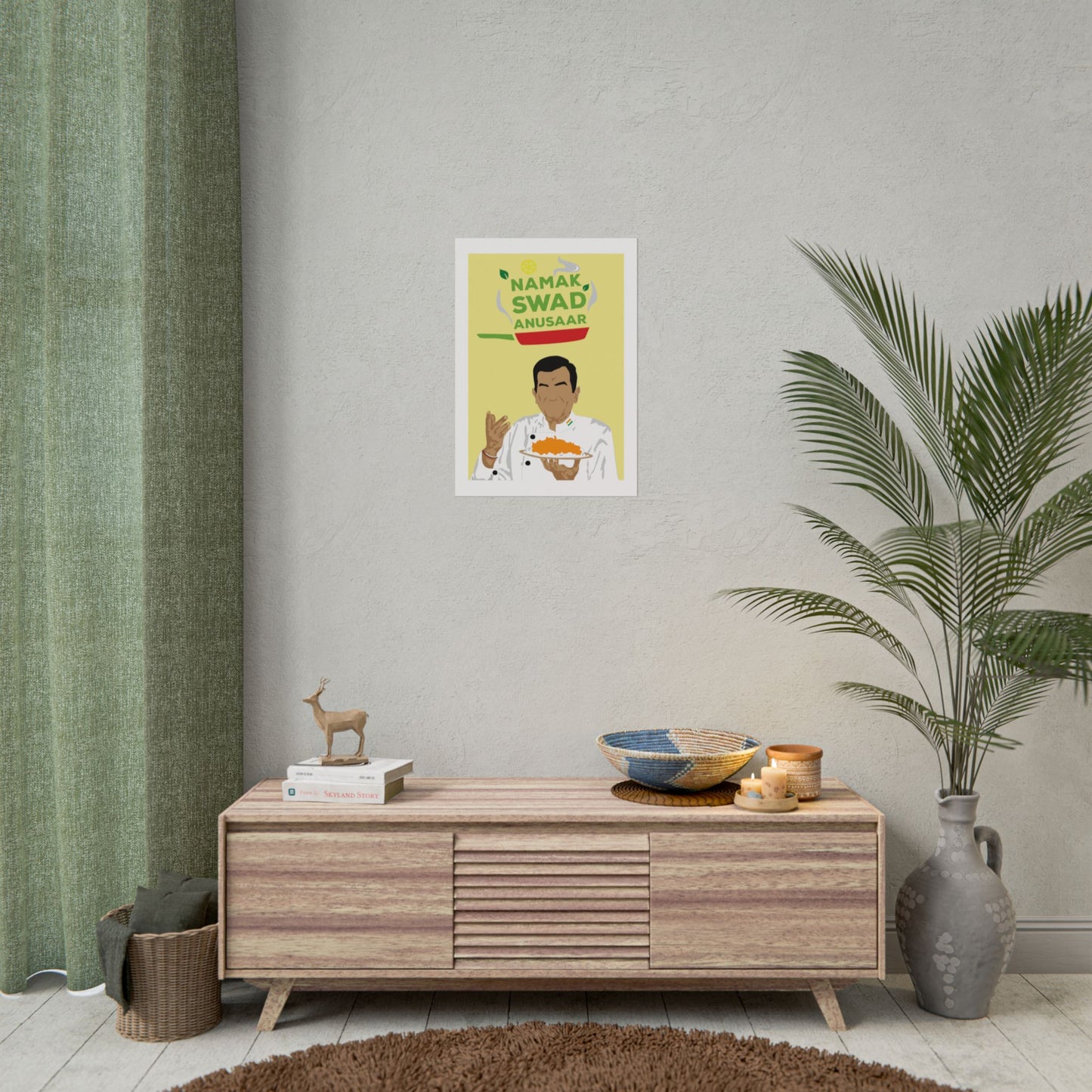 Culinary - Sanjeev Kapoor - Rolled Posters - 'Namak Swad Anusaar' Chef Art
