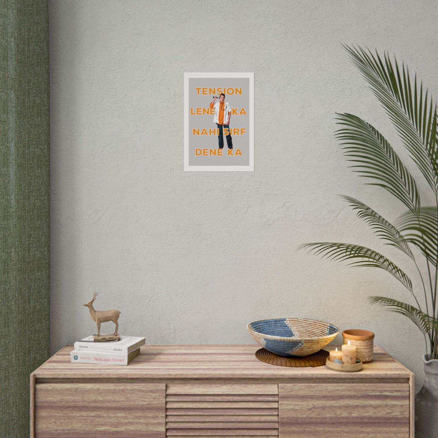 Munna Bhai MBBS - 'Tension Lene Ka Nahi Sirf Dene Ka' - Fun Wall Art for Home & Office