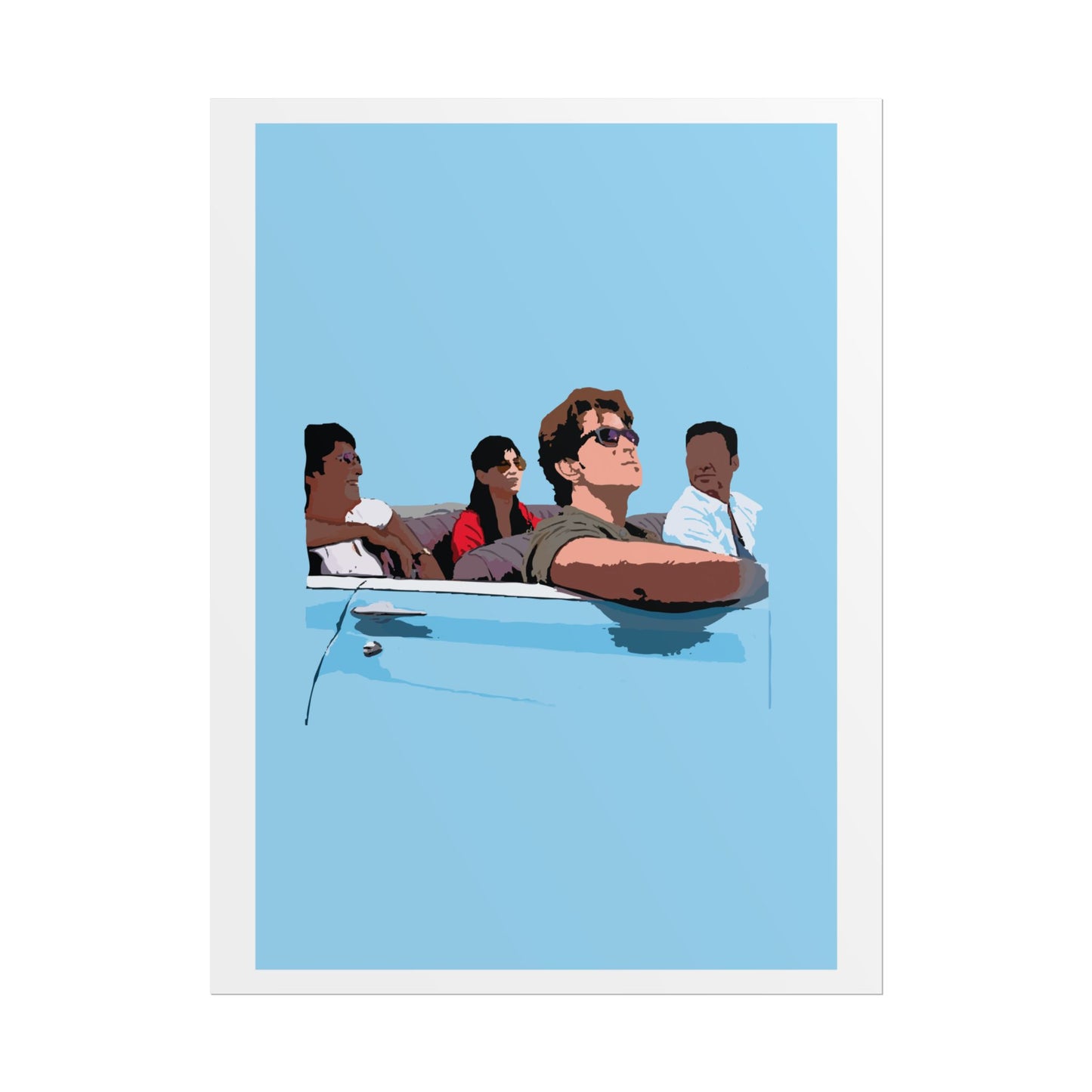 Zindagi Na Milegi Dobara - Retro Road Trip Rolled Poster - Vintage Vibes for Home Decor