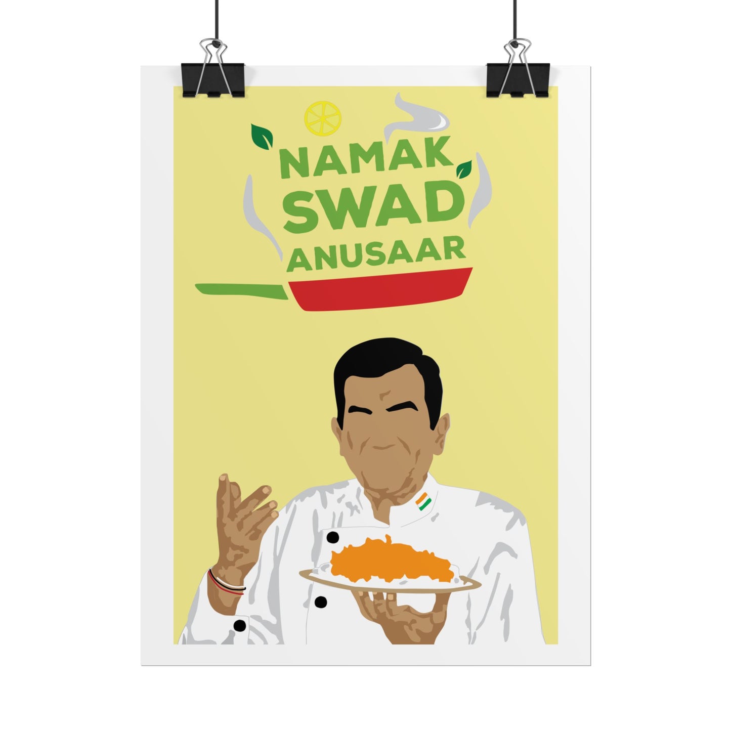 Culinary - Sanjeev Kapoor - Rolled Posters - 'Namak Swad Anusaar' Chef Art