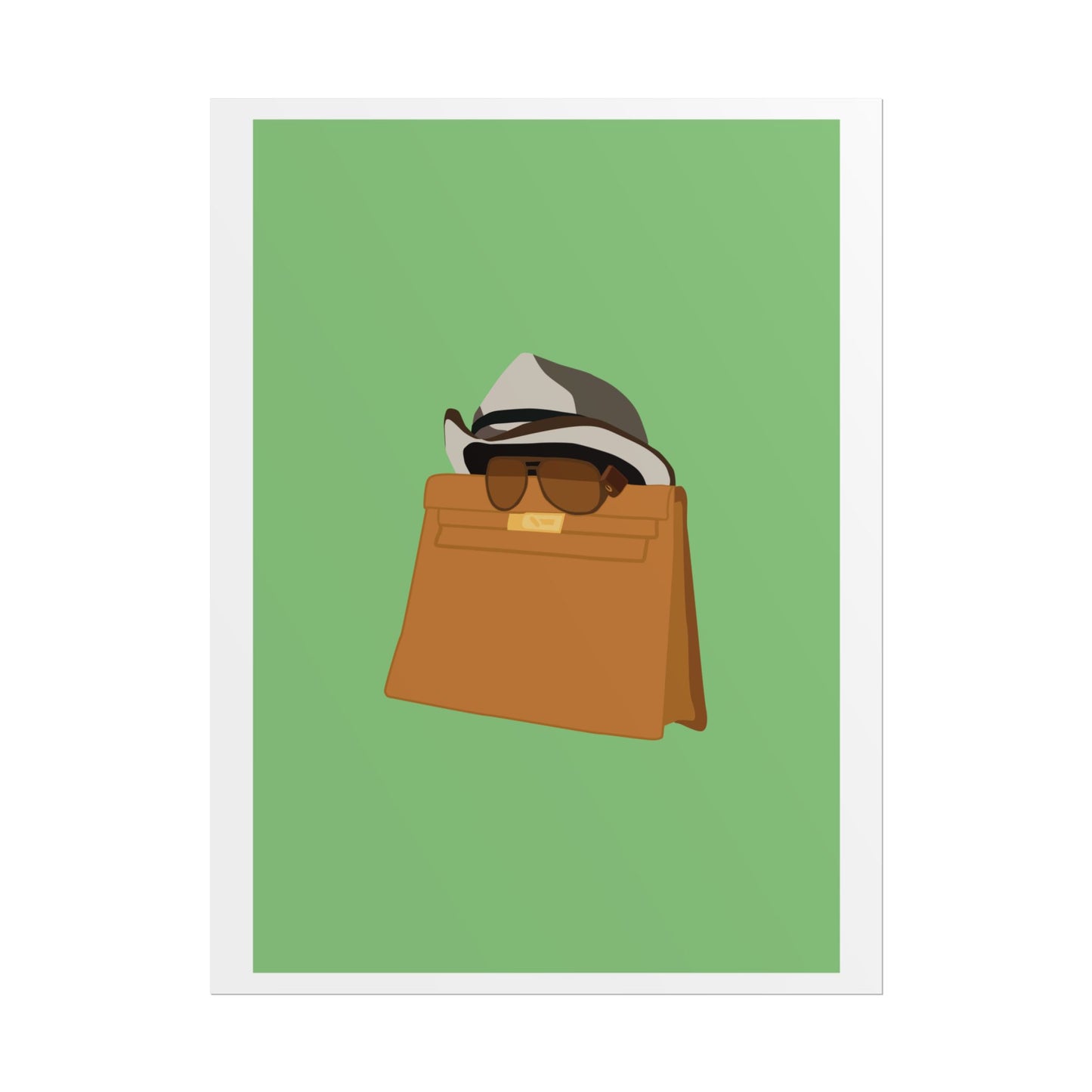 Zindagi Na Milegi Dobara - Bagwati - Stylish Wall Art Poster - Trendy Sunglasses & Hat Design