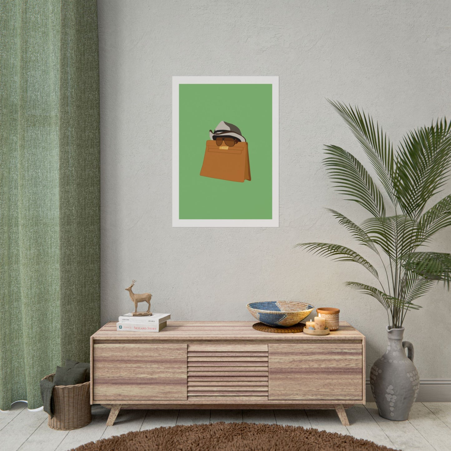 Zindagi Na Milegi Dobara - Bagwati - Stylish Wall Art Poster - Trendy Sunglasses & Hat Design