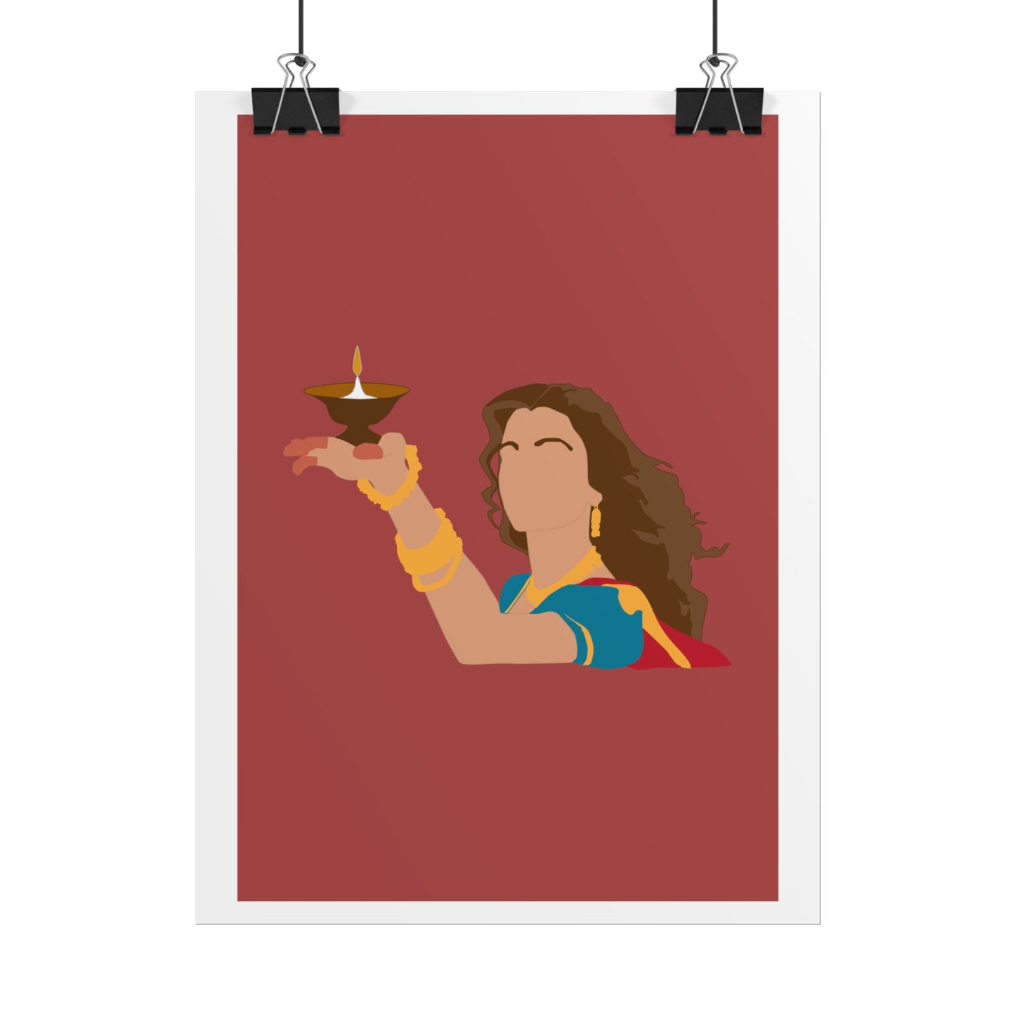 Festive - Aishwarya Rai - Devdas - Rolled Poster - Celebratory Wall Art for Diwali & Hindu Celebrations