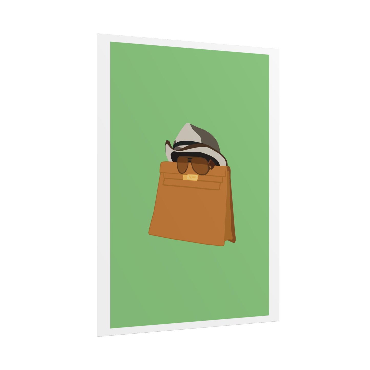 Zindagi Na Milegi Dobara - Bagwati - Stylish Wall Art Poster - Trendy Sunglasses & Hat Design