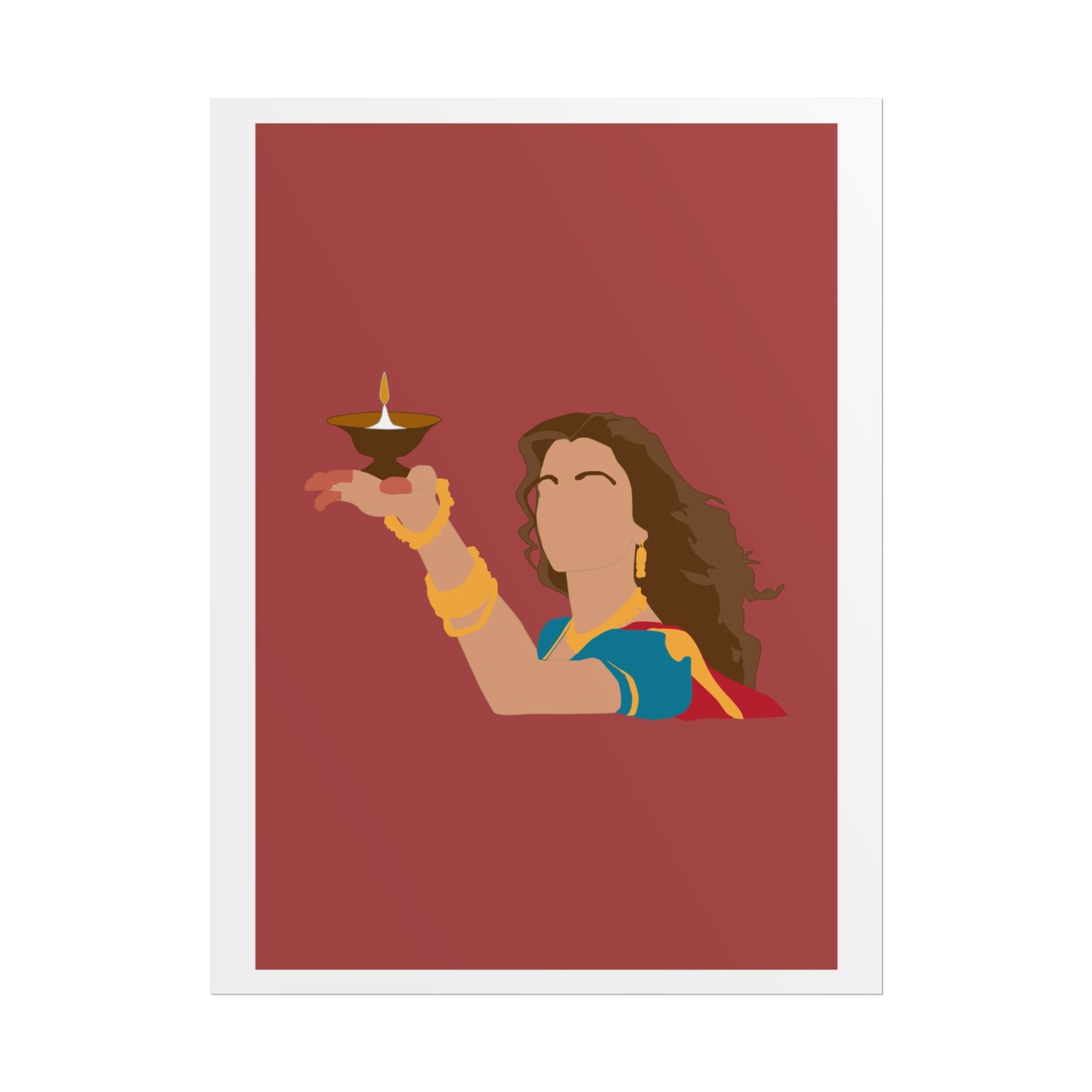 Festive - Aishwarya Rai - Devdas - Rolled Poster - Celebratory Wall Art for Diwali & Hindu Celebrations