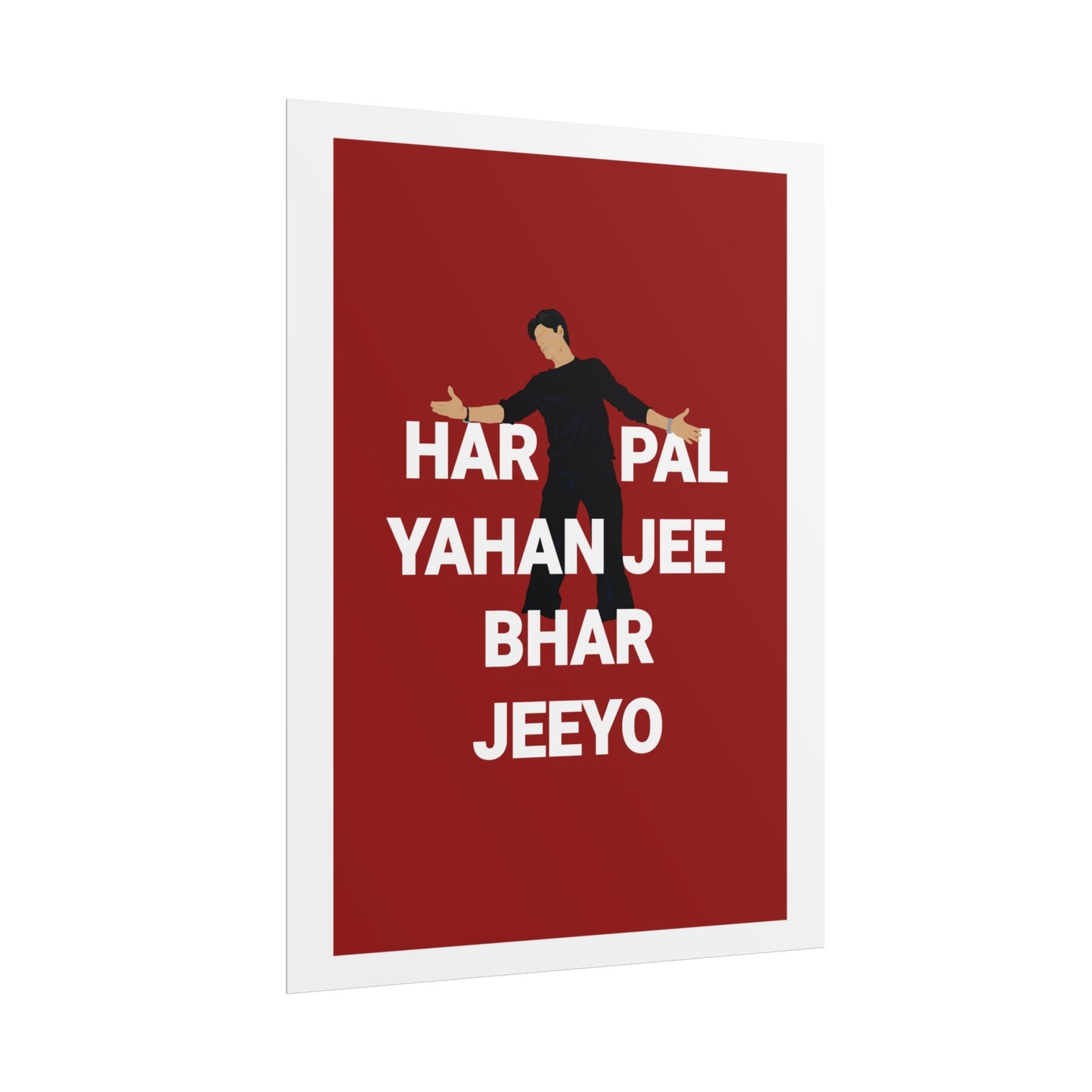 - Shah Rukh Khan - Kal Ho Naa Ho - 'Har Pal Yahan Jee Bhar Jeeyo' Wall Art