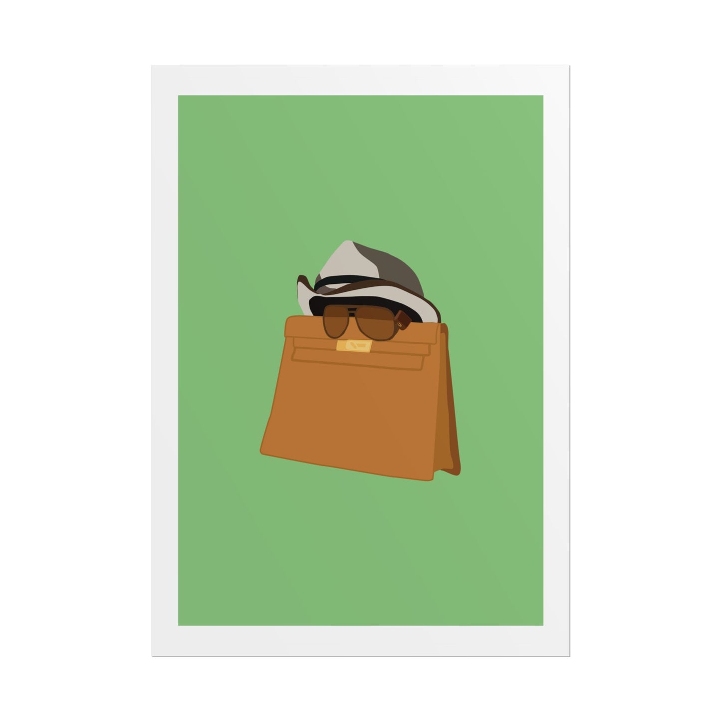 Zindagi Na Milegi Dobara - Bagwati - Stylish Wall Art Poster - Trendy Sunglasses & Hat Design