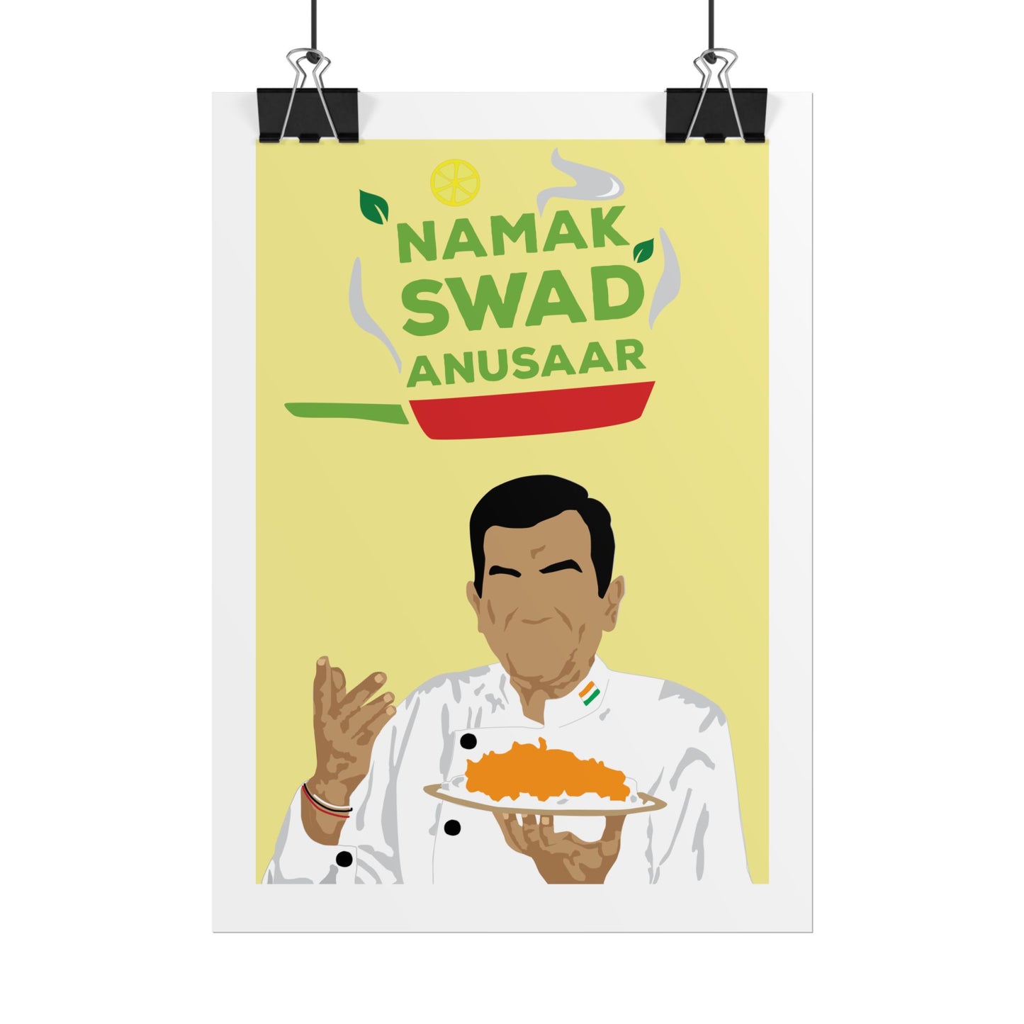 Culinary - Sanjeev Kapoor - Rolled Posters - 'Namak Swad Anusaar' Chef Art