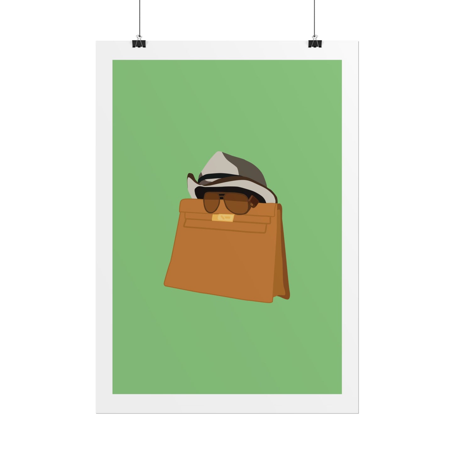Zindagi Na Milegi Dobara - Bagwati - Stylish Wall Art Poster - Trendy Sunglasses & Hat Design