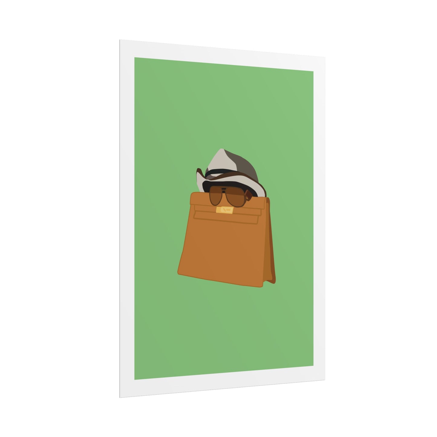Zindagi Na Milegi Dobara - Bagwati - Stylish Wall Art Poster - Trendy Sunglasses & Hat Design