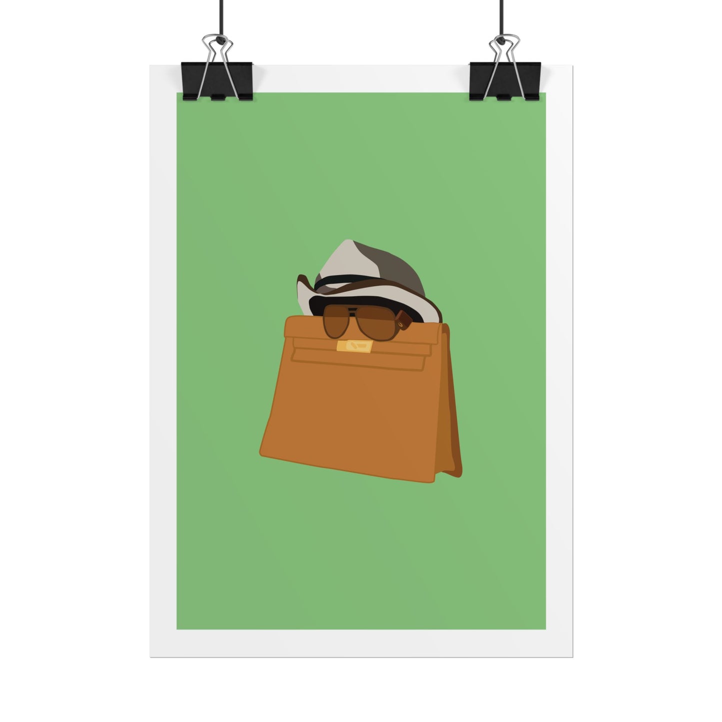 Zindagi Na Milegi Dobara - Bagwati - Stylish Wall Art Poster - Trendy Sunglasses & Hat Design