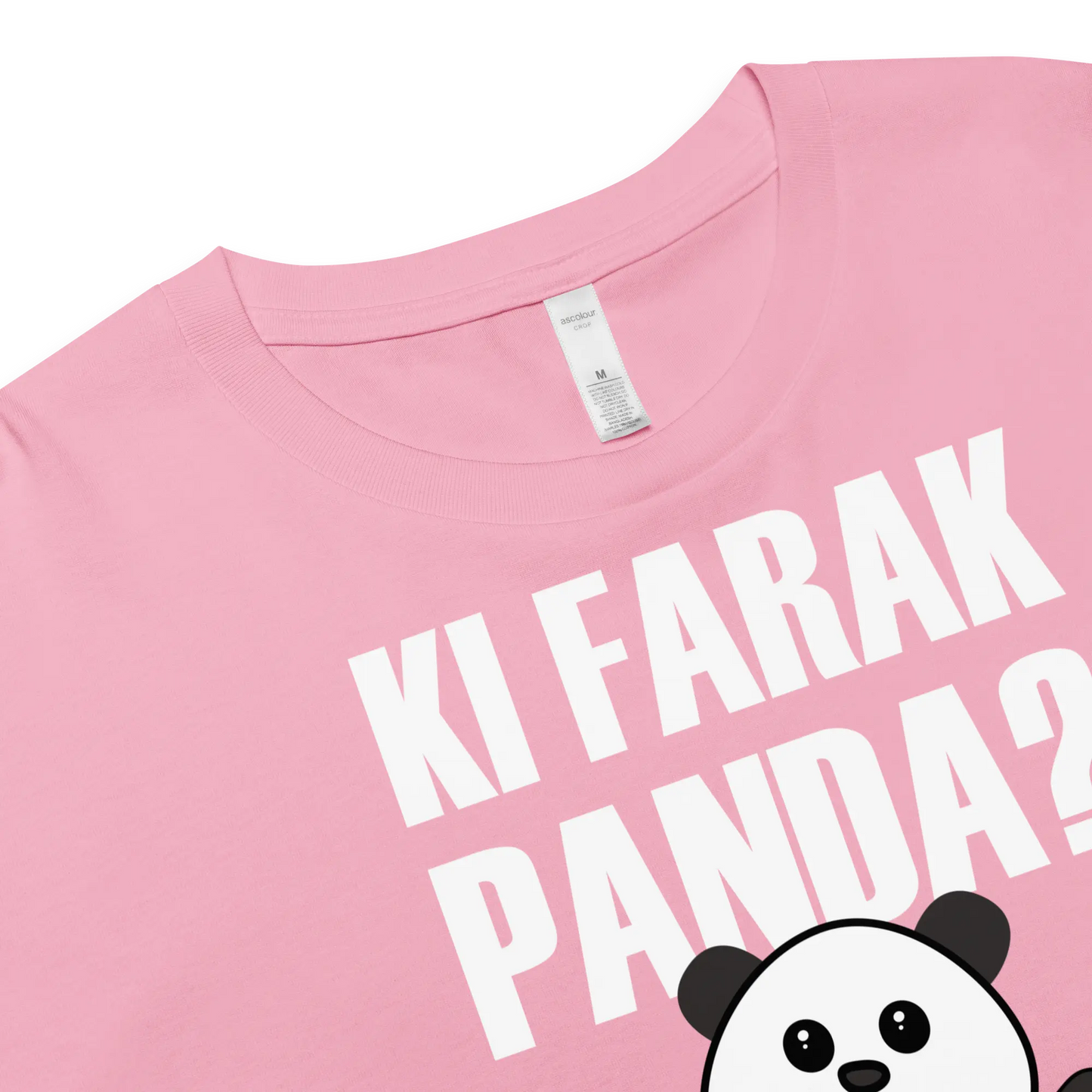 Women’s Crop Top - Ki Farak Panda Bakwaas Company